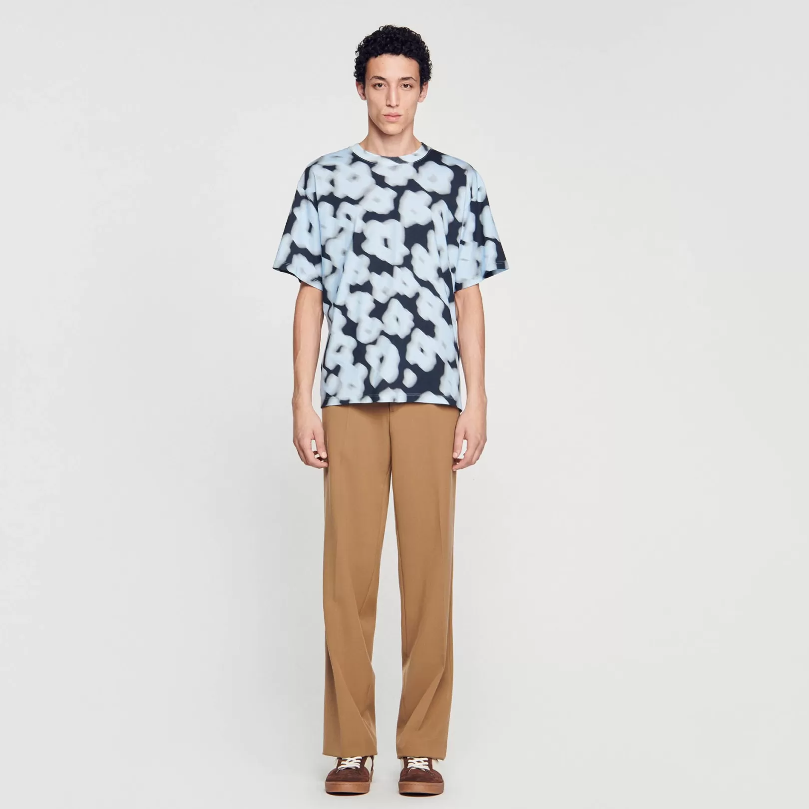 T-shirts & Pol*Sandro T-shirts & Pol Blurry floral cotton T-shirt