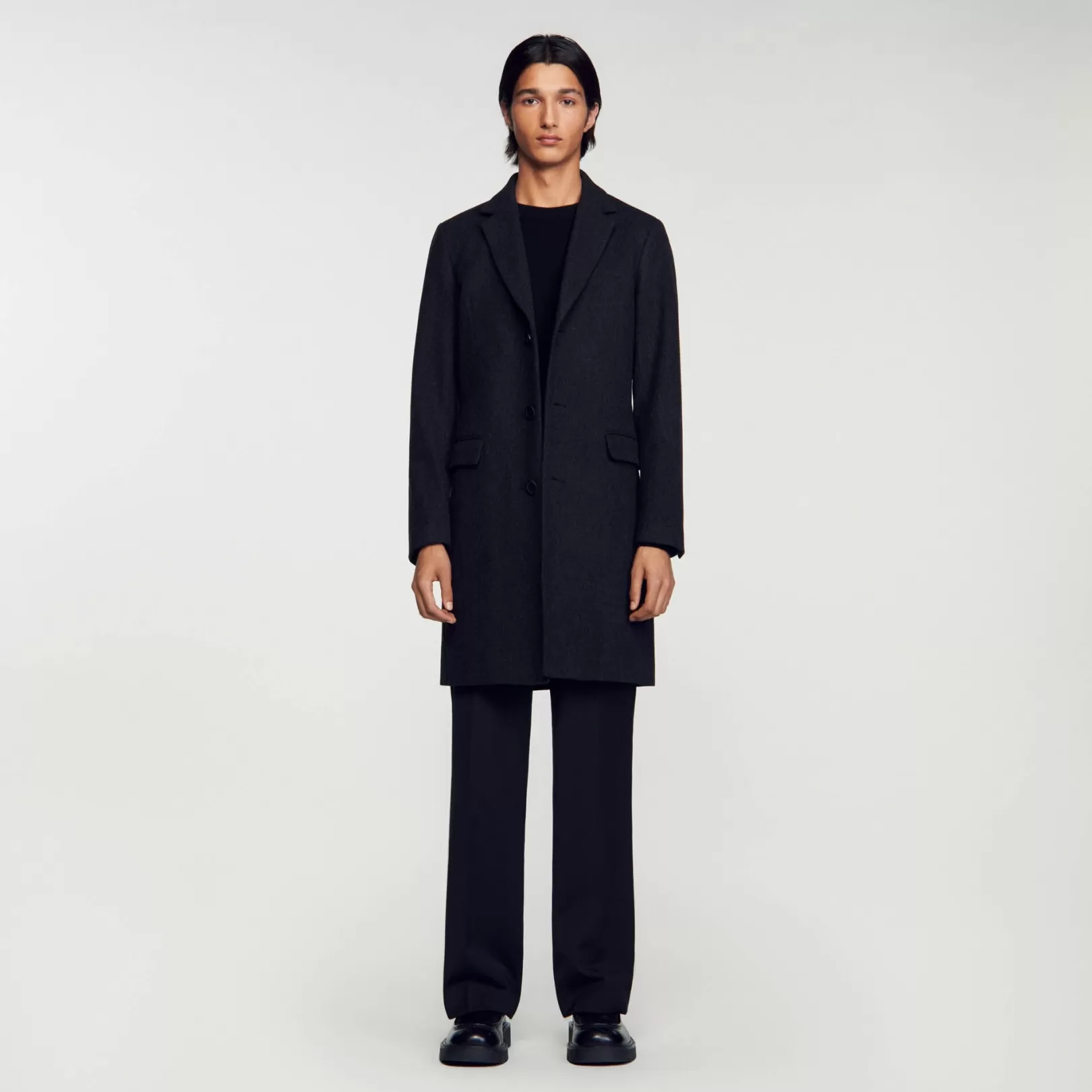 Coats*Sandro Coats Broadcloth wool coat