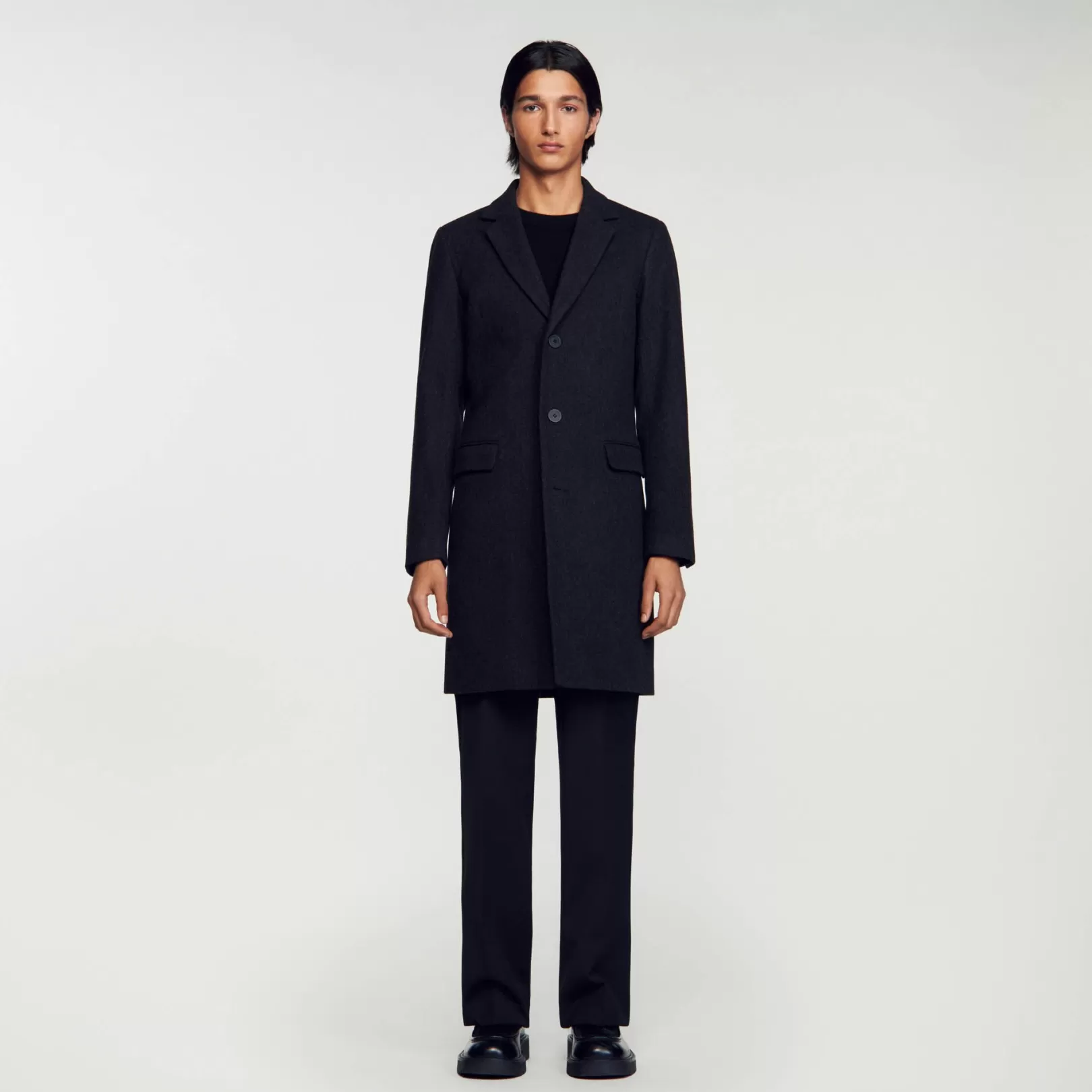 Coats*Sandro Coats Broadcloth wool coat