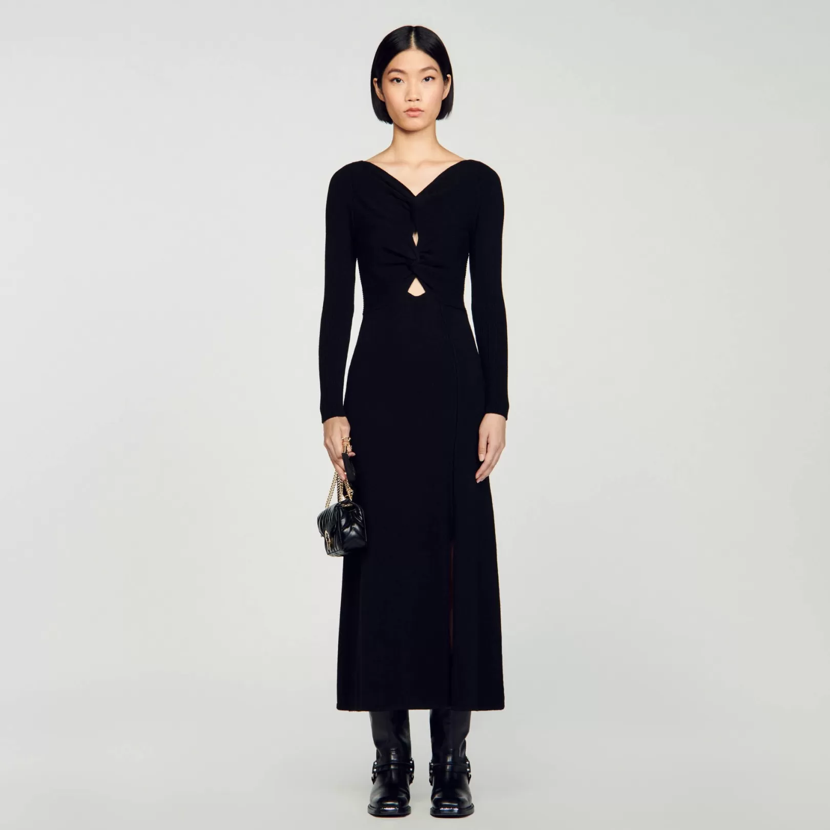 Dresses*Sandro Dresses Cable knit dress