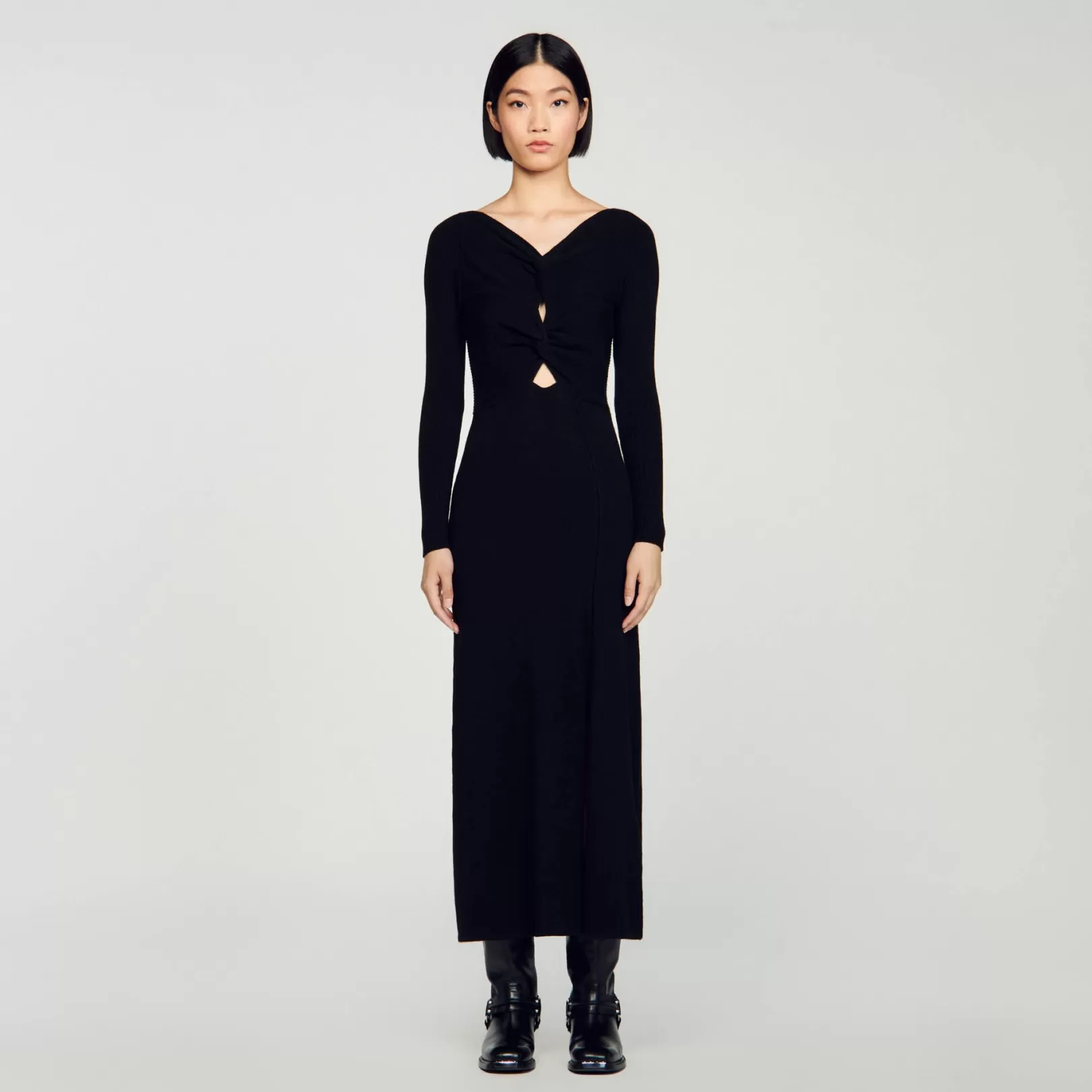 Dresses*Sandro Dresses Cable knit dress