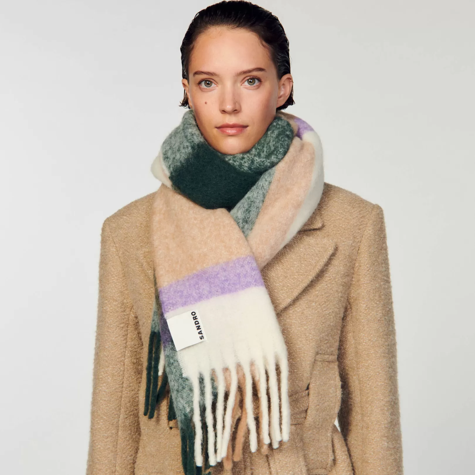 Fall/Winter Collection | Scarves*Sandro Fall/Winter Collection | Scarves Checked scarf