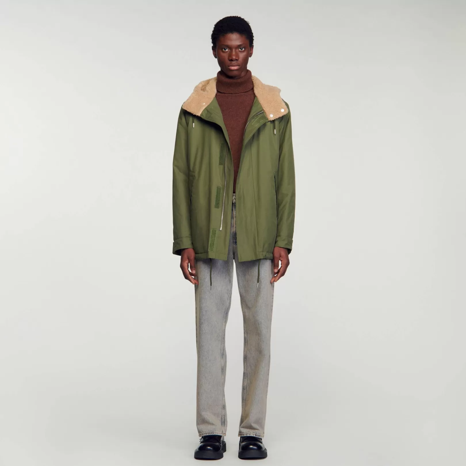 Coats*Sandro Coats Cotton parka