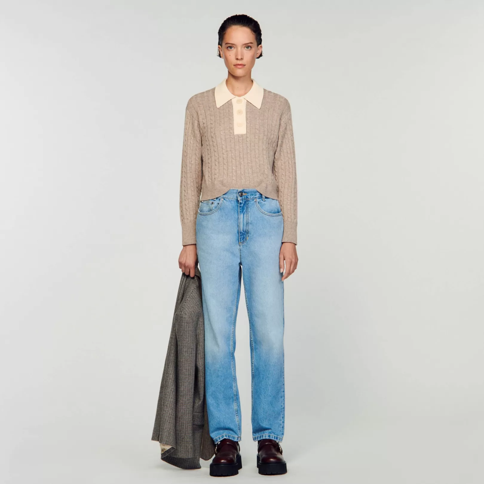 Sweaters & Cardigans*Sandro Sweaters & Cardigans Cropped cable-knit sweater