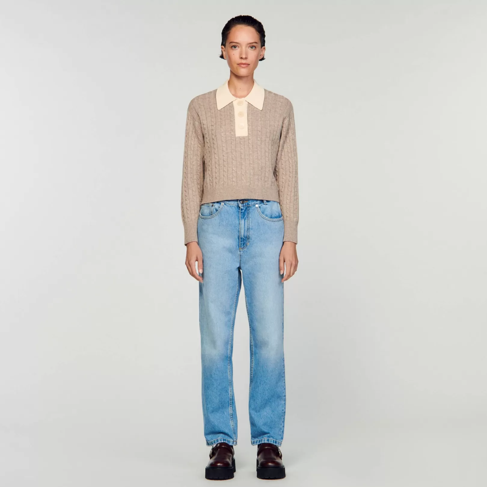 Sweaters & Cardigans*Sandro Sweaters & Cardigans Cropped cable-knit sweater