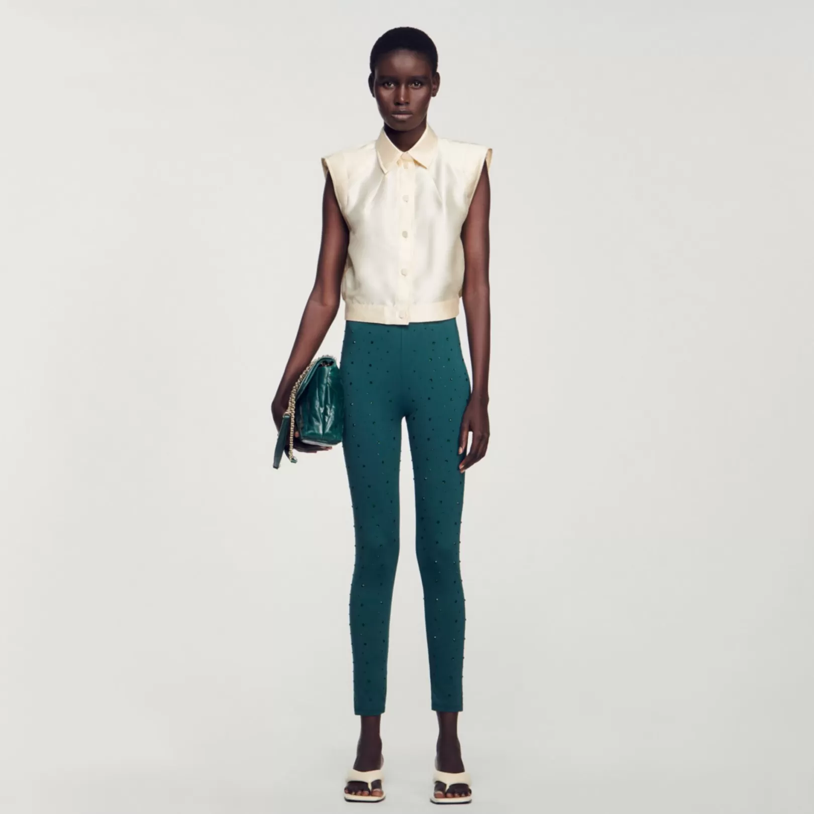 Tops & Shirts*Sandro Tops & Shirts Cropped satin shirt