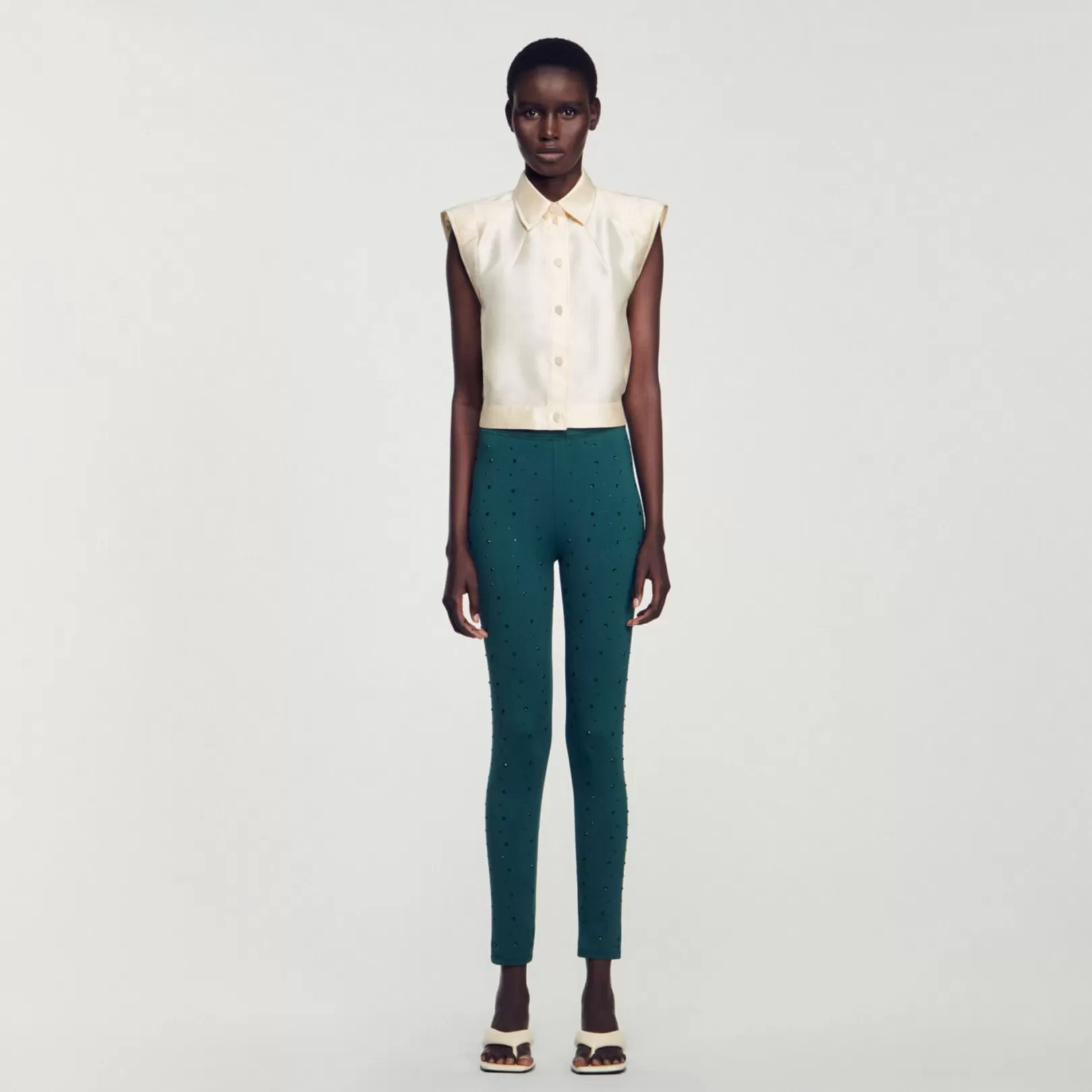 Tops & Shirts*Sandro Tops & Shirts Cropped satin shirt