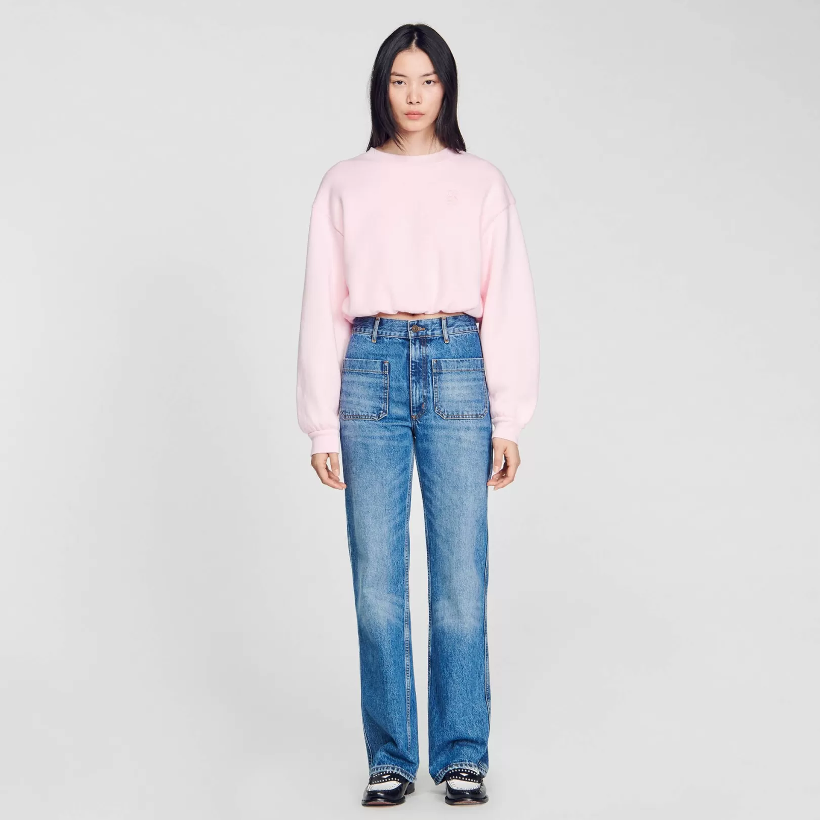 Sweatshirts*Sandro Sweatshirts Cropped sweatshirt