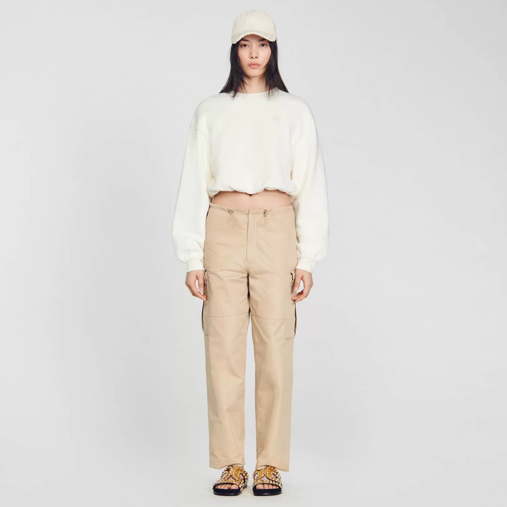 Sweatshirts*Sandro Sweatshirts Cropped sweatshirt