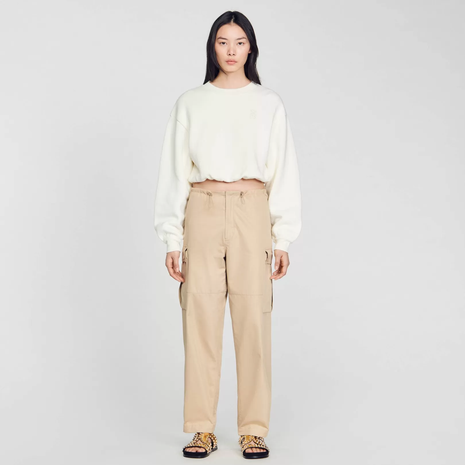 Sweatshirts*Sandro Sweatshirts Cropped sweatshirt