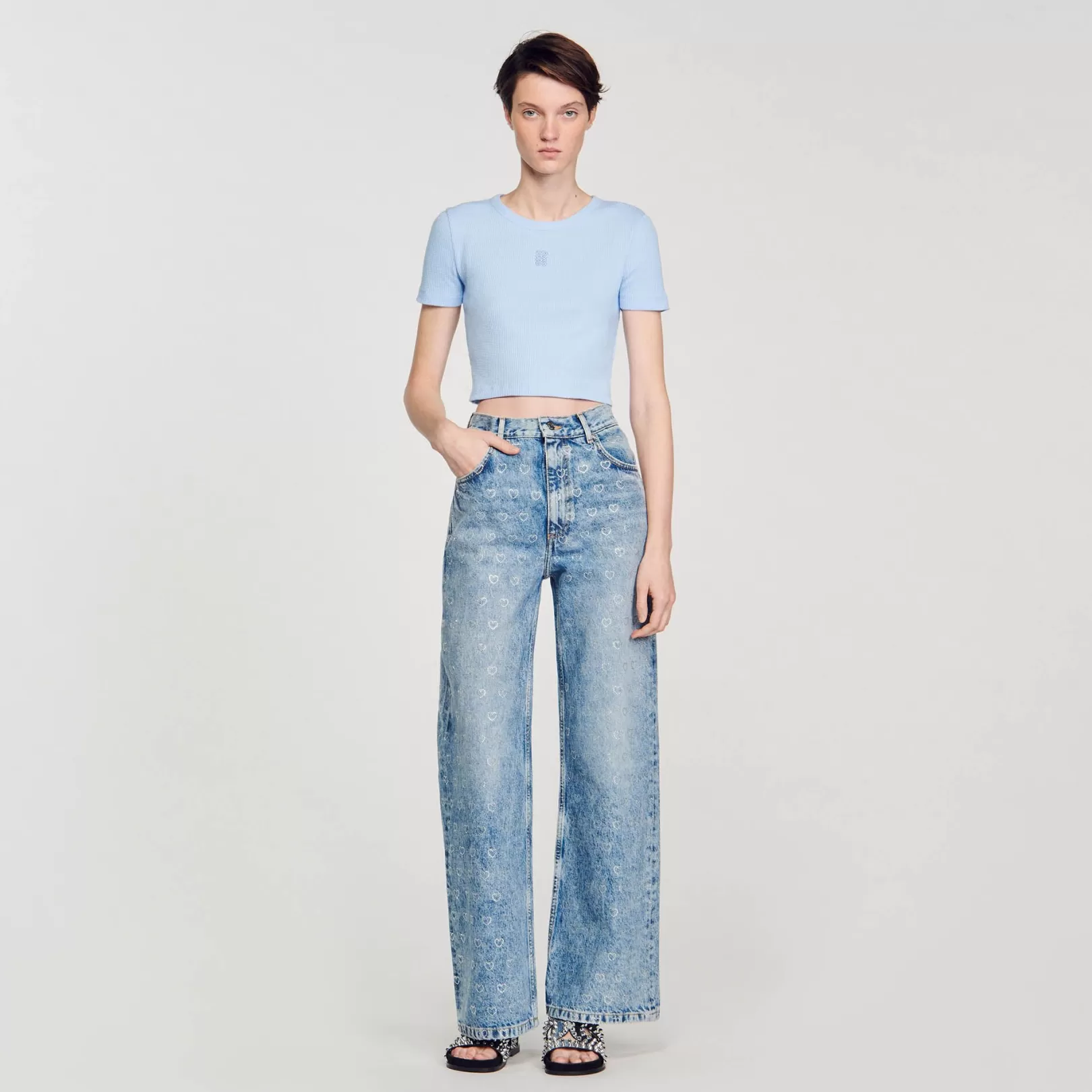 T-shirts*Sandro T-shirts Cropped T-shirt