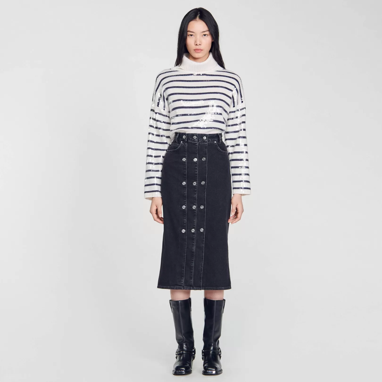 Skirts*Sandro Skirts Denim skirt