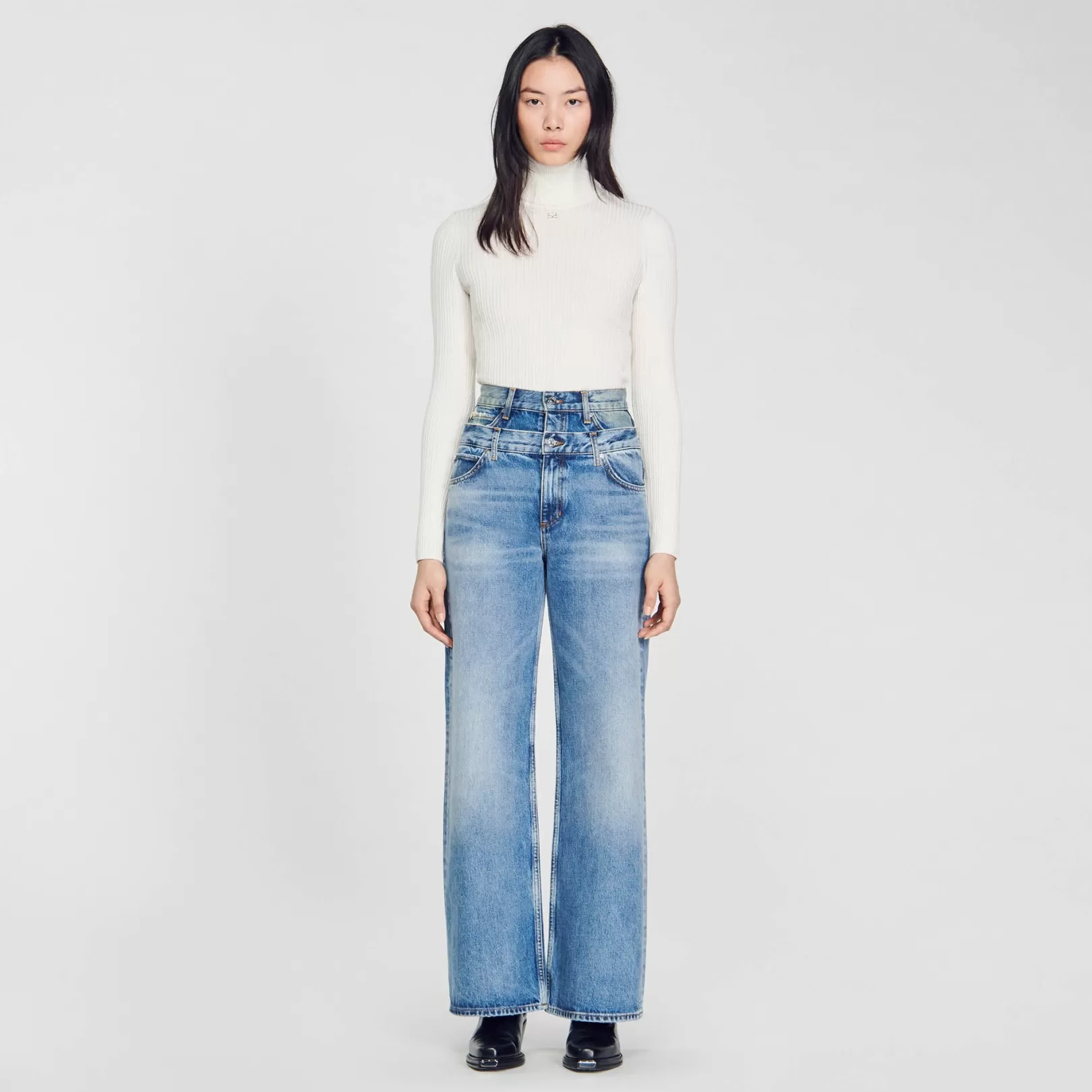 Jeans*Sandro Jeans Double-belted jeans