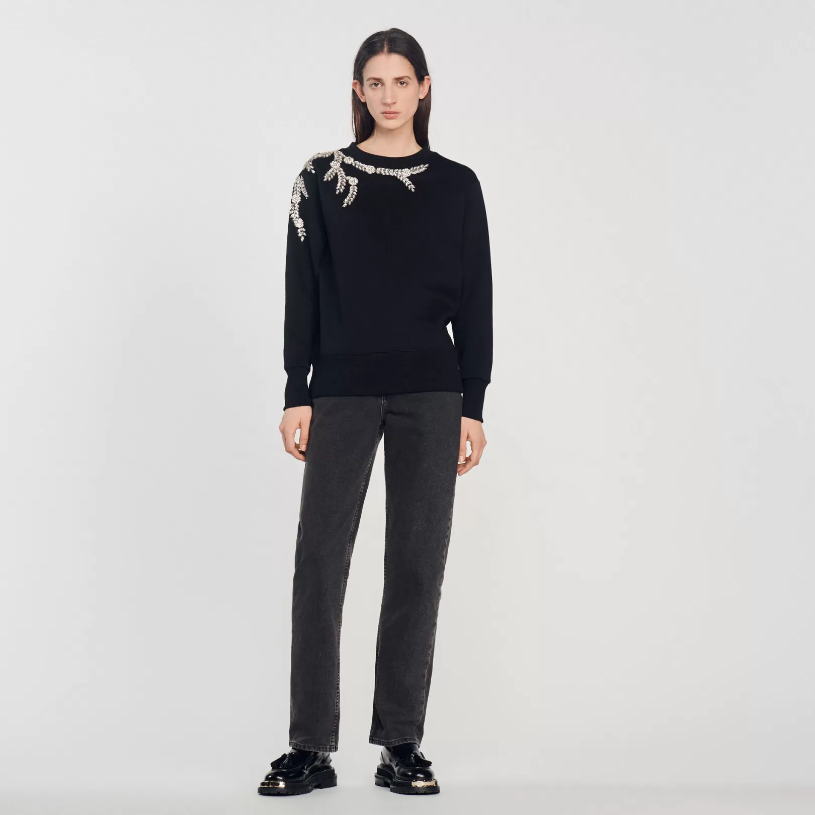 Sweaters & Cardigans*Sandro Sweaters & Cardigans Embellished sweatshirt