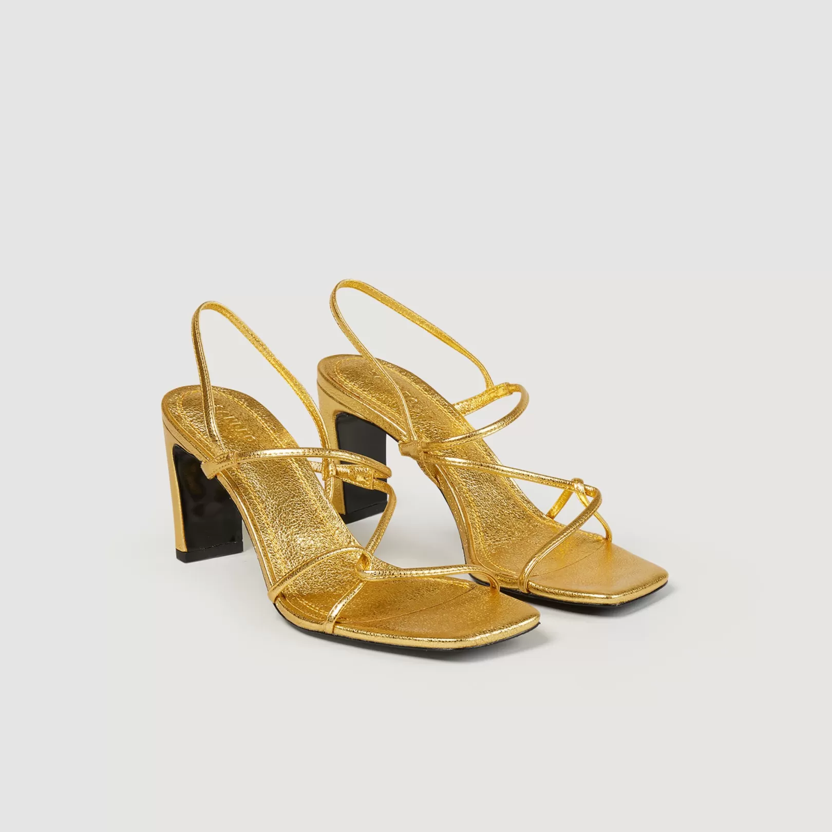 Sandals | Heels*Sandro Sandals | Heels Embsed leather sandals