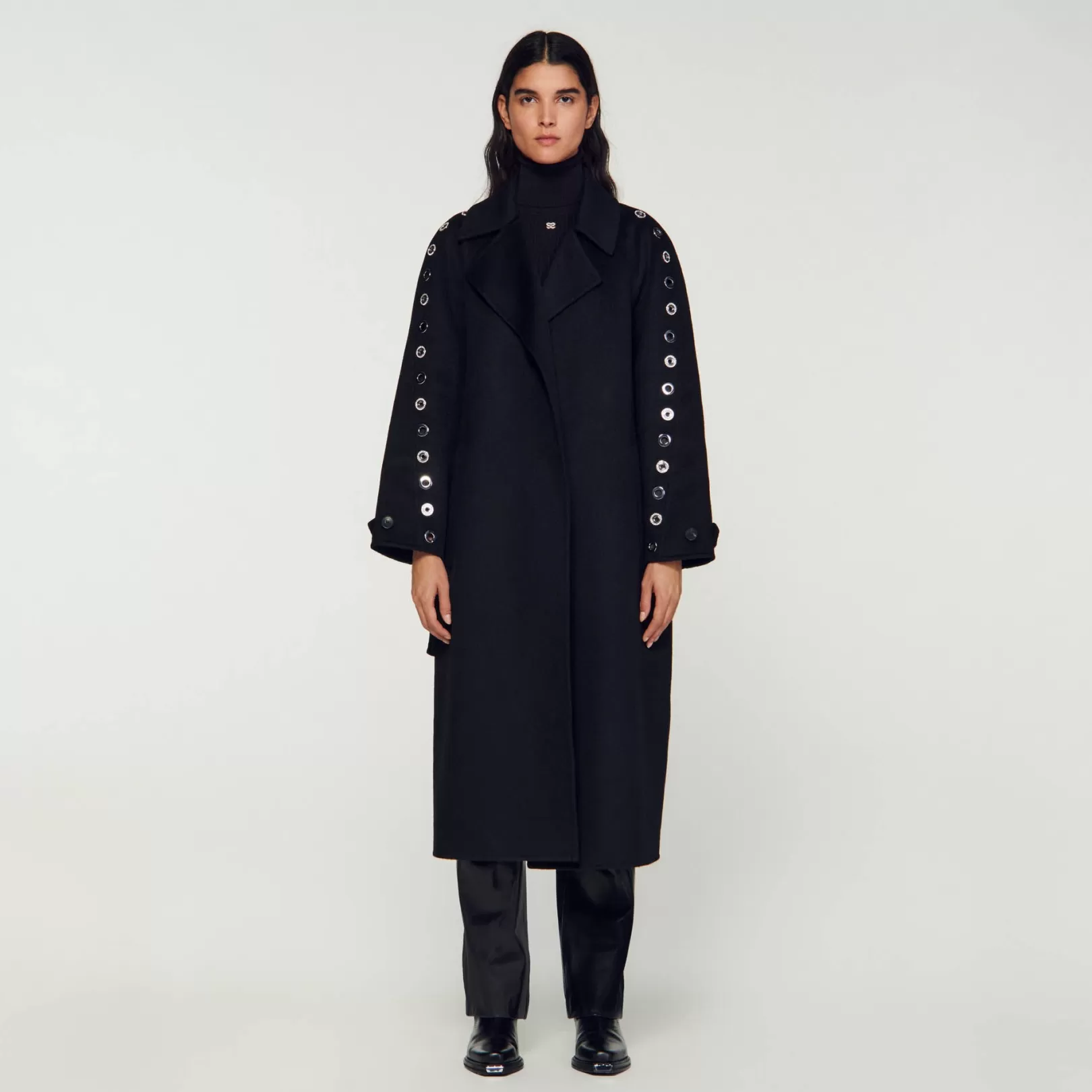 Coats*Sandro Coats Eyelet trench coat