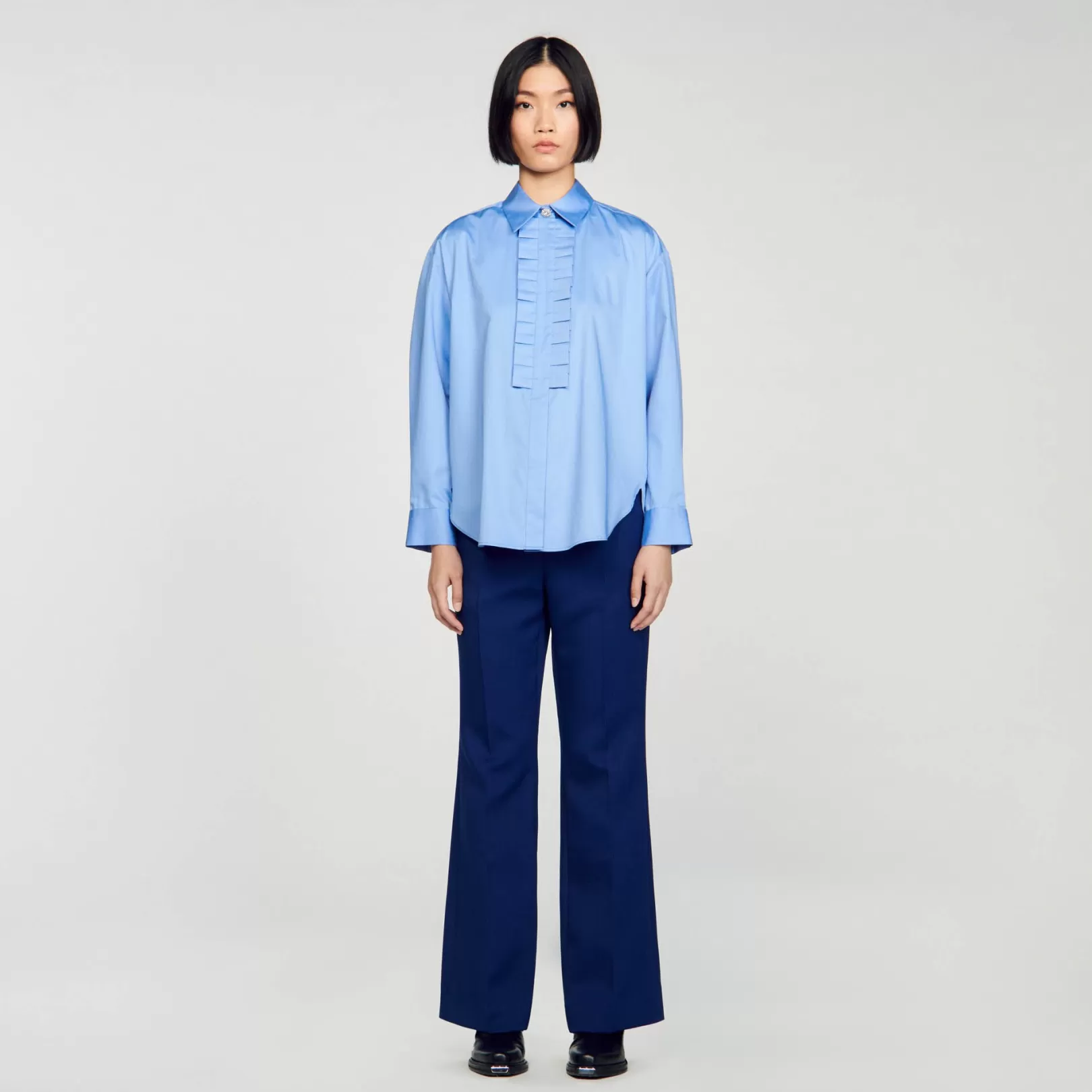 Tops & Shirts*Sandro Tops & Shirts Frilled collar shirt