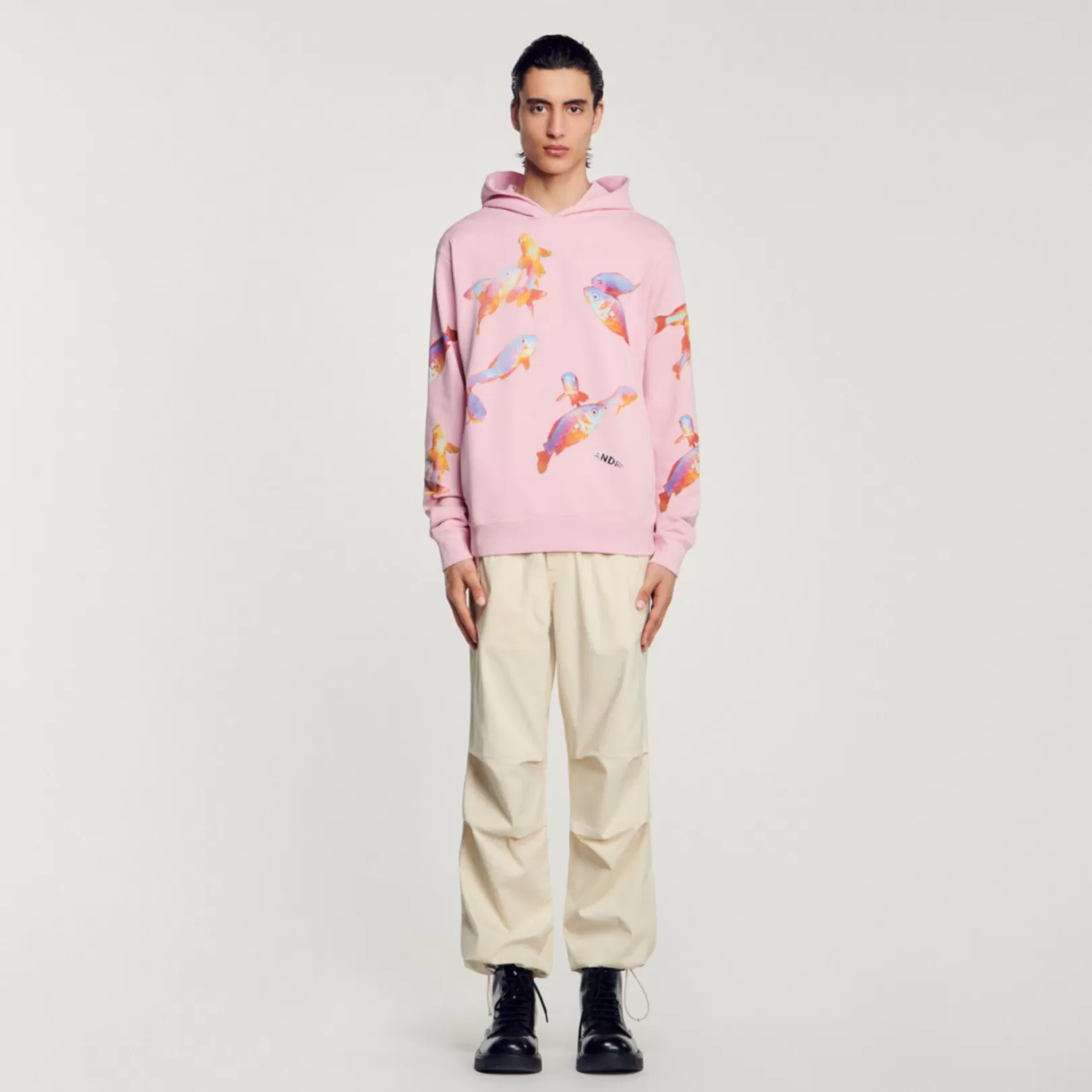 Sweatshirts*Sandro Sweatshirts Hooded printed sweatshirt