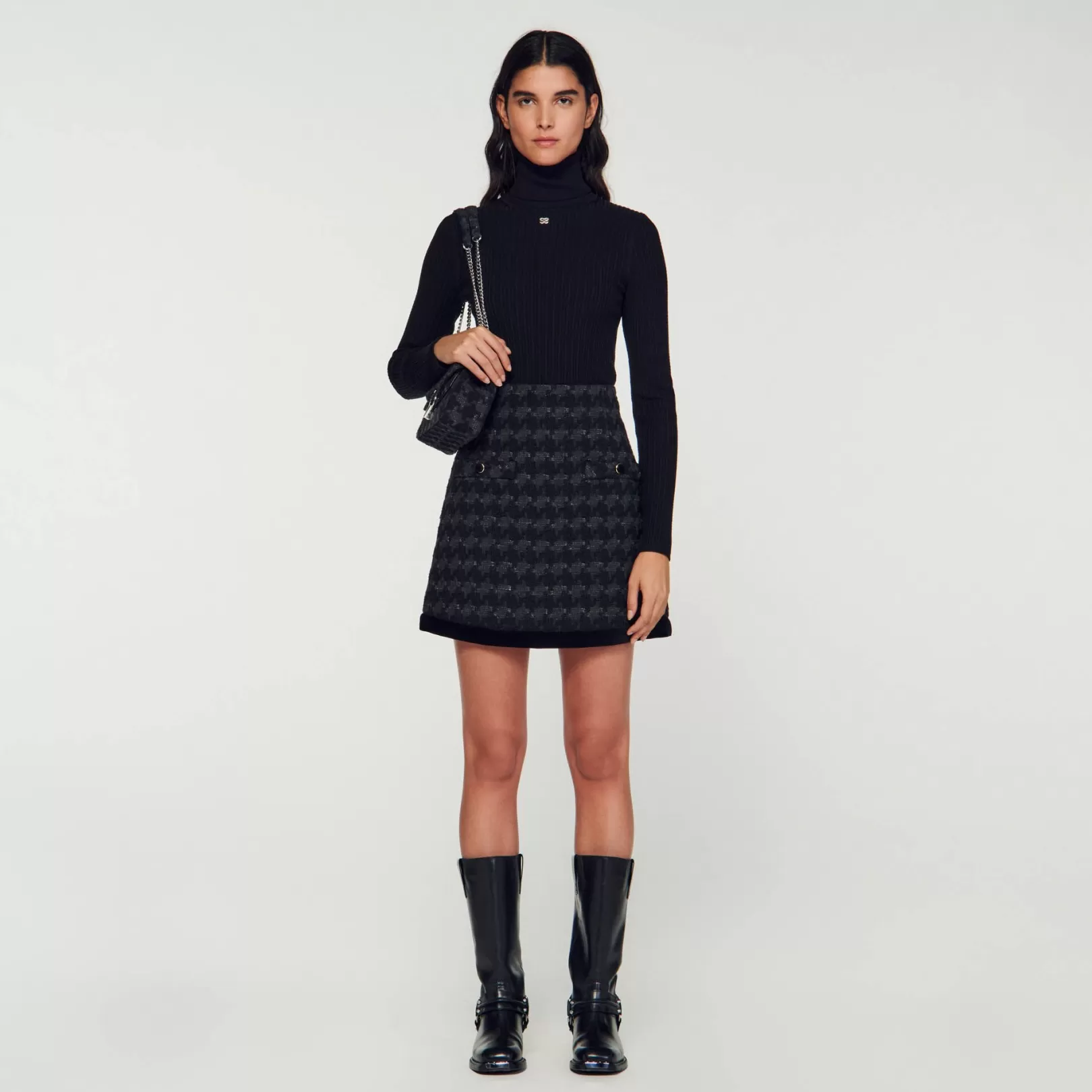 Matching Sets | Skirts*Sandro Matching Sets | Skirts Houndstooth tweed short skirt