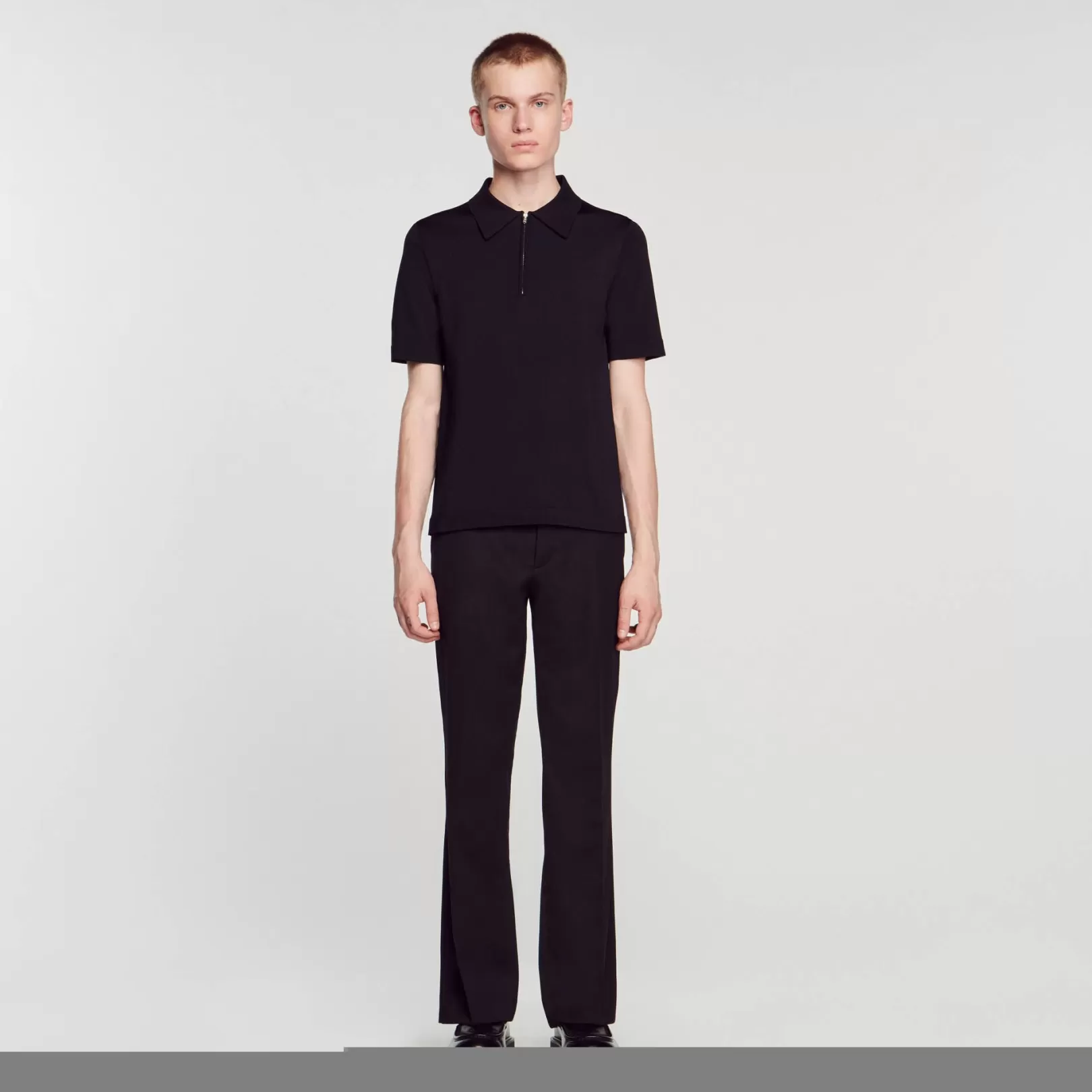 T-shirts & Pol*Sandro T-shirts & Pol Knitted polo shirt with zip collar