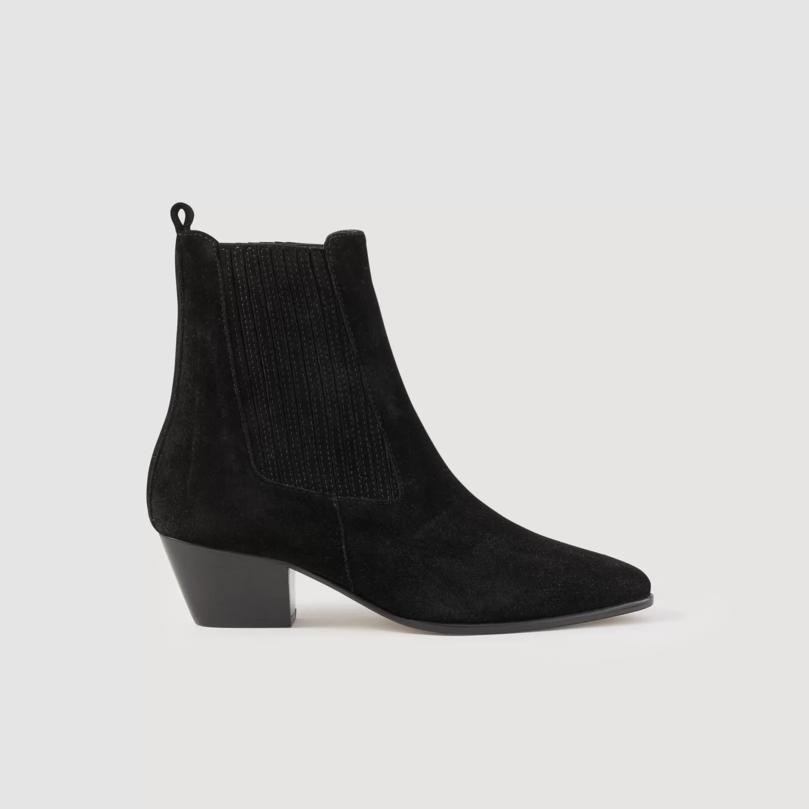 Boots*Sandro Boots Leather ankle boots with elastic