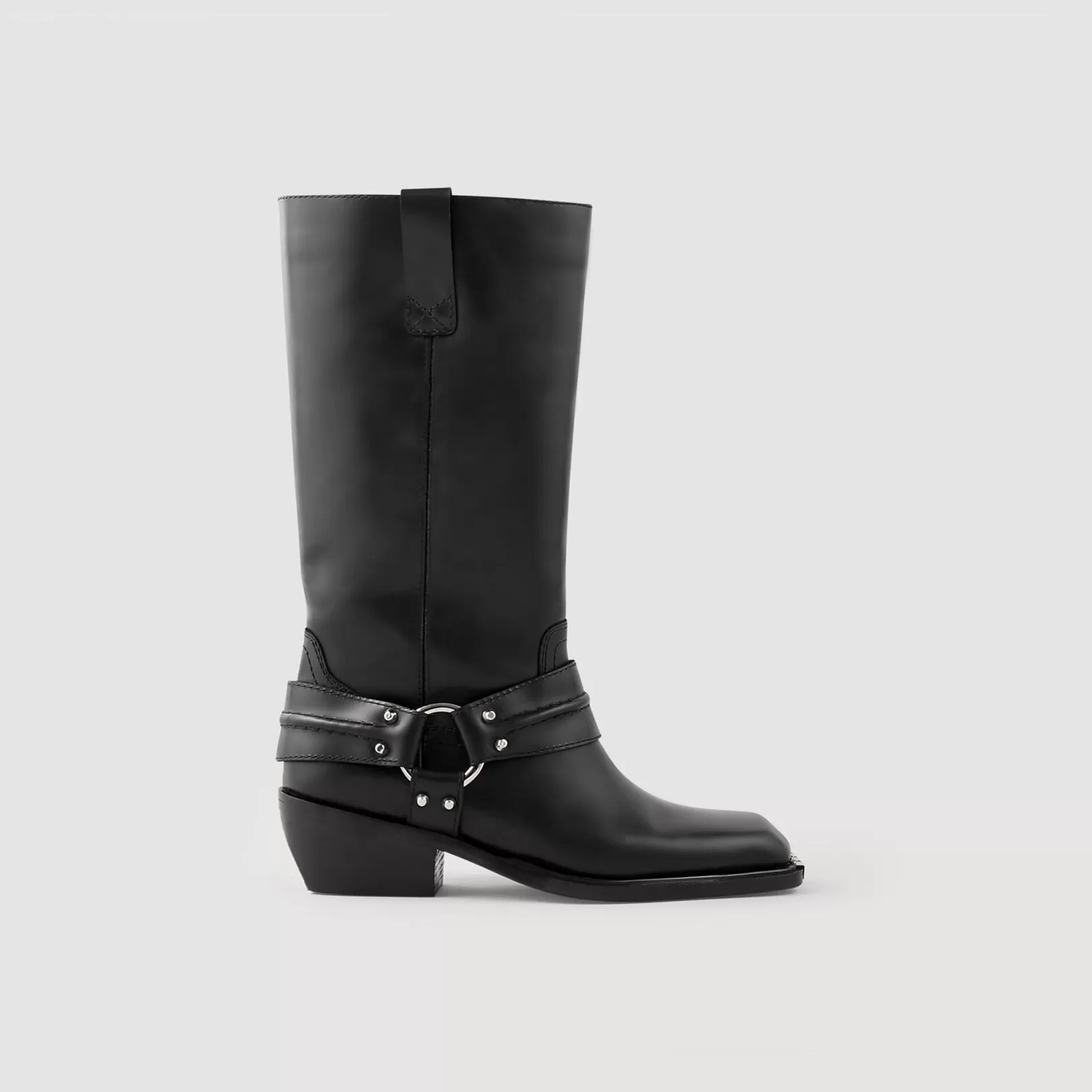 Boots*Sandro Boots Leather biker boots