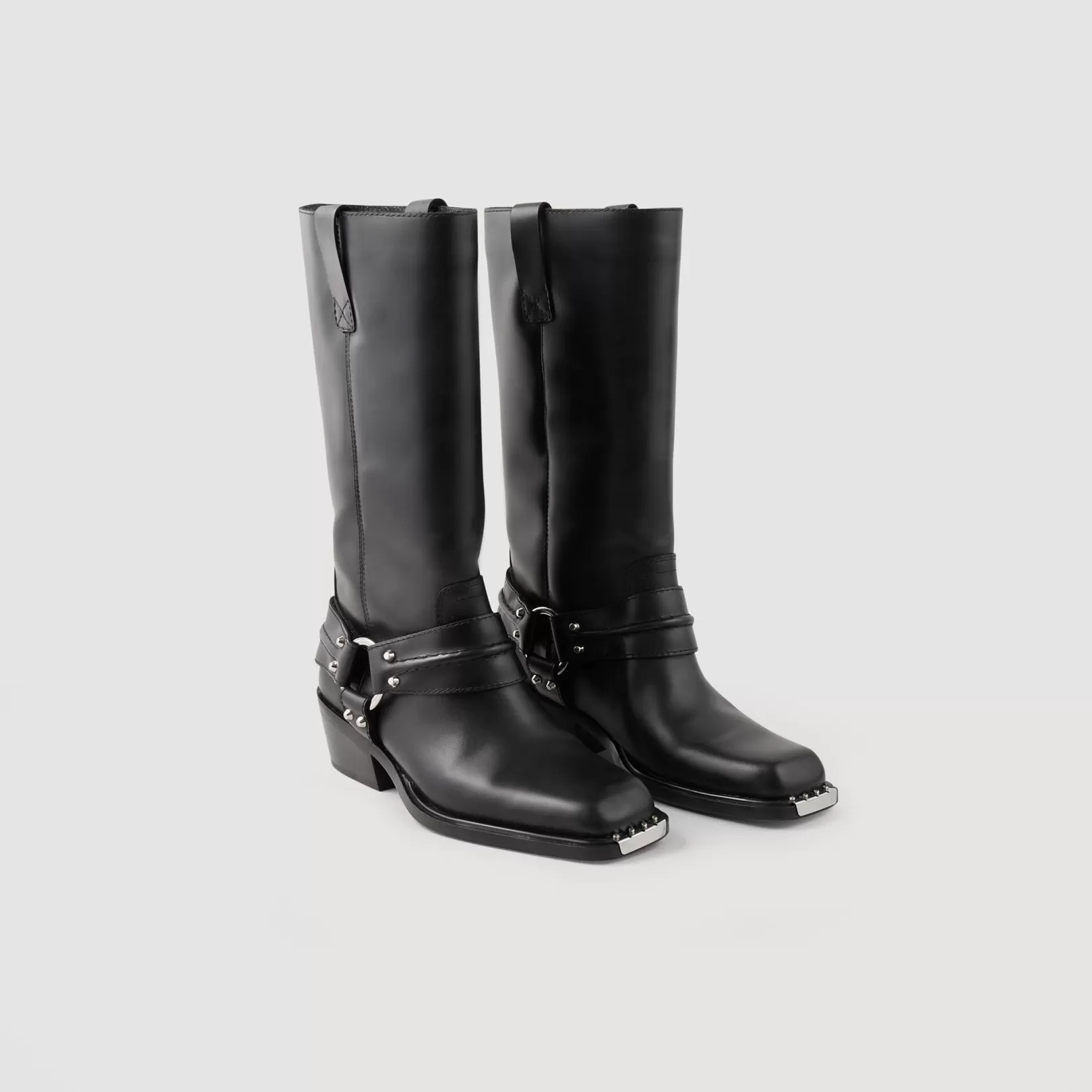 Boots*Sandro Boots Leather biker boots