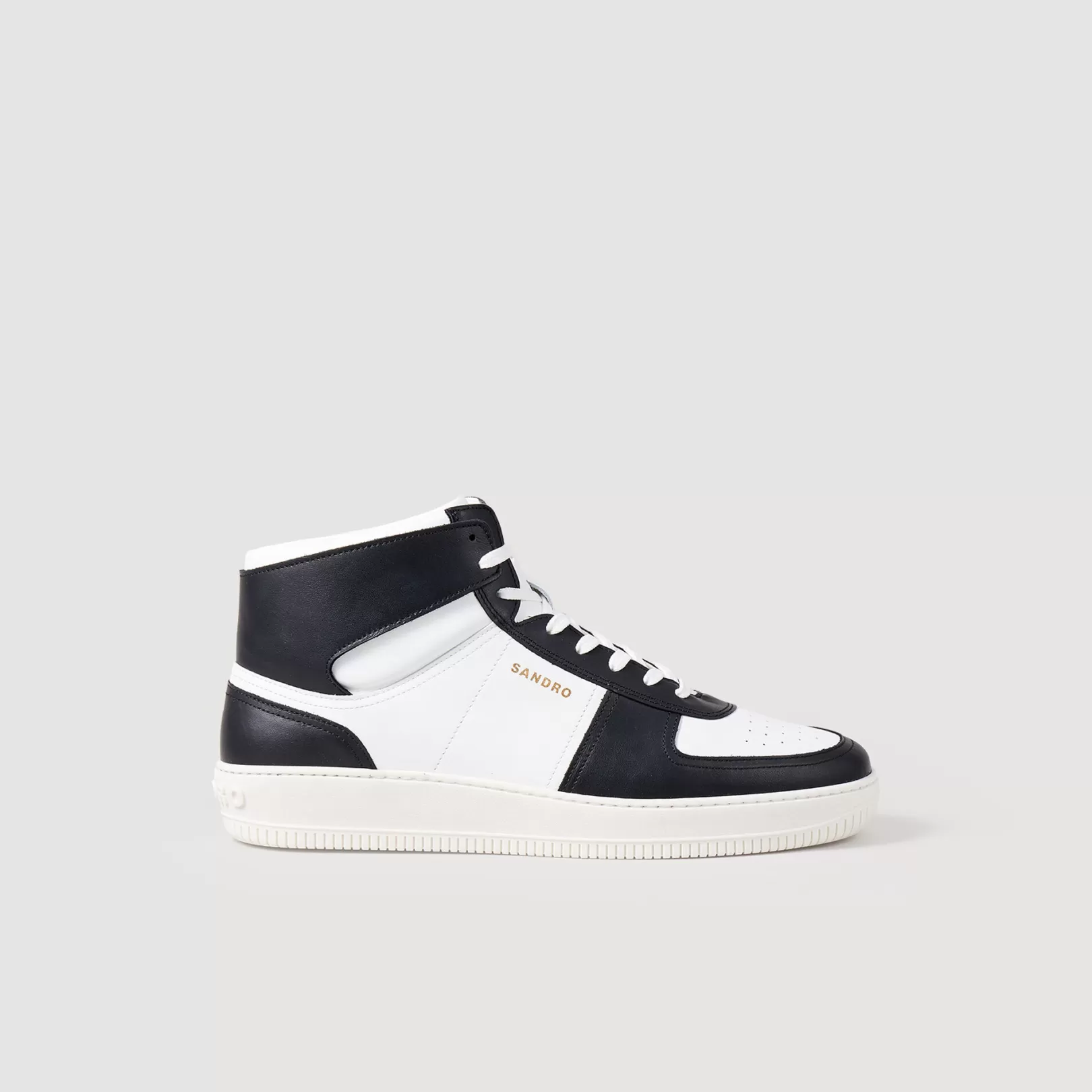 Shoes*Sandro Shoes Leather high-top sneakers