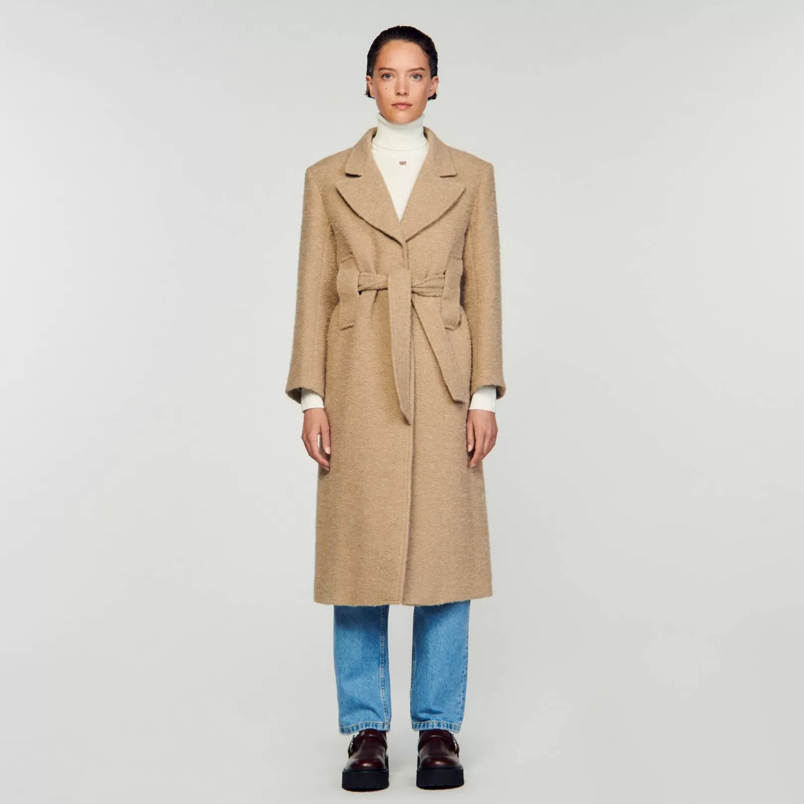 Coats*Sandro Coats Long bouclé coat