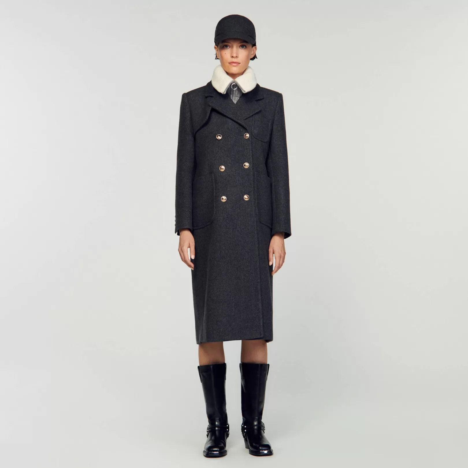 Coats*Sandro Coats Long officer coat