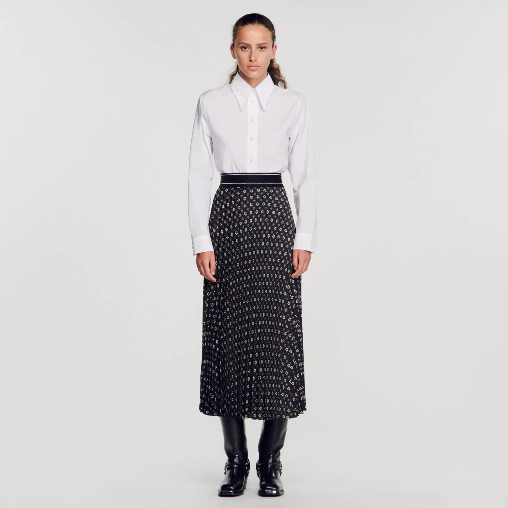 Skirts*Sandro Skirts Long pleated skirt