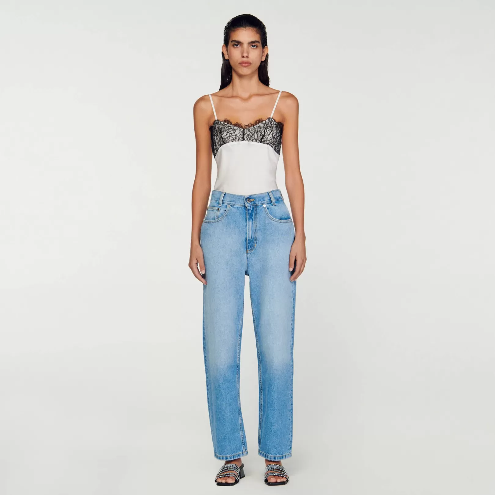 Jeans*Sandro Jeans Low-rise straight-leg jeans