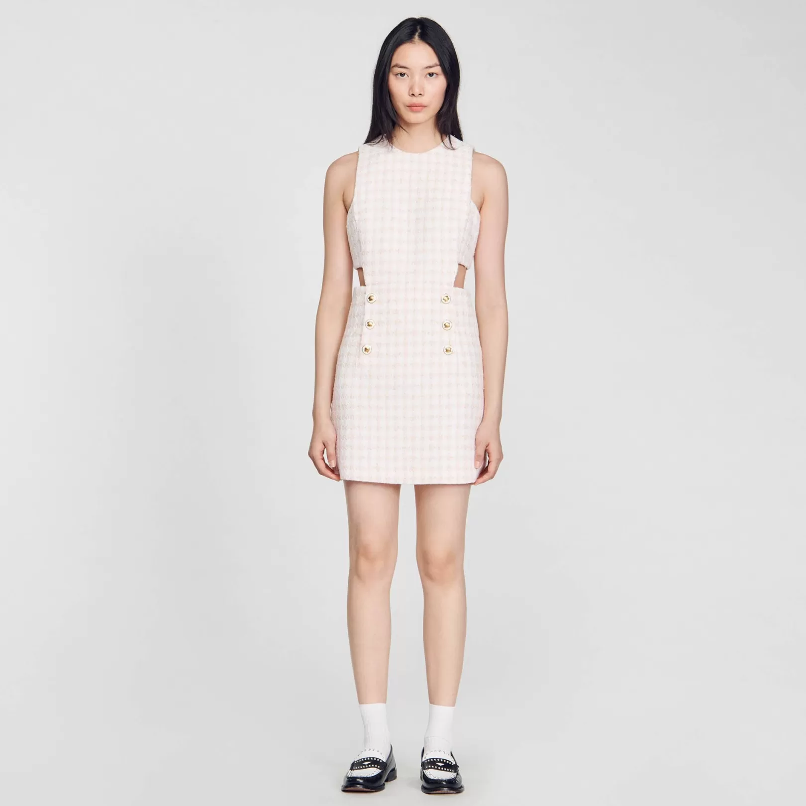 Dresses*Sandro Dresses Openwork tweed dress