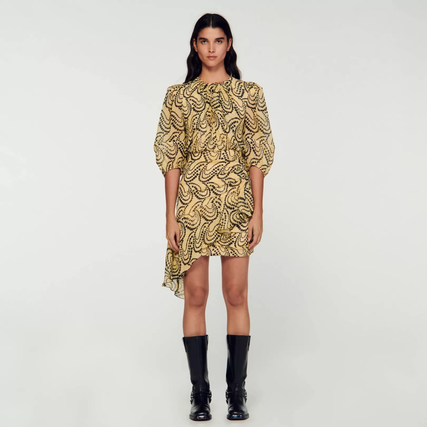 Dresses*Sandro Dresses Paisley print asymmetric dress