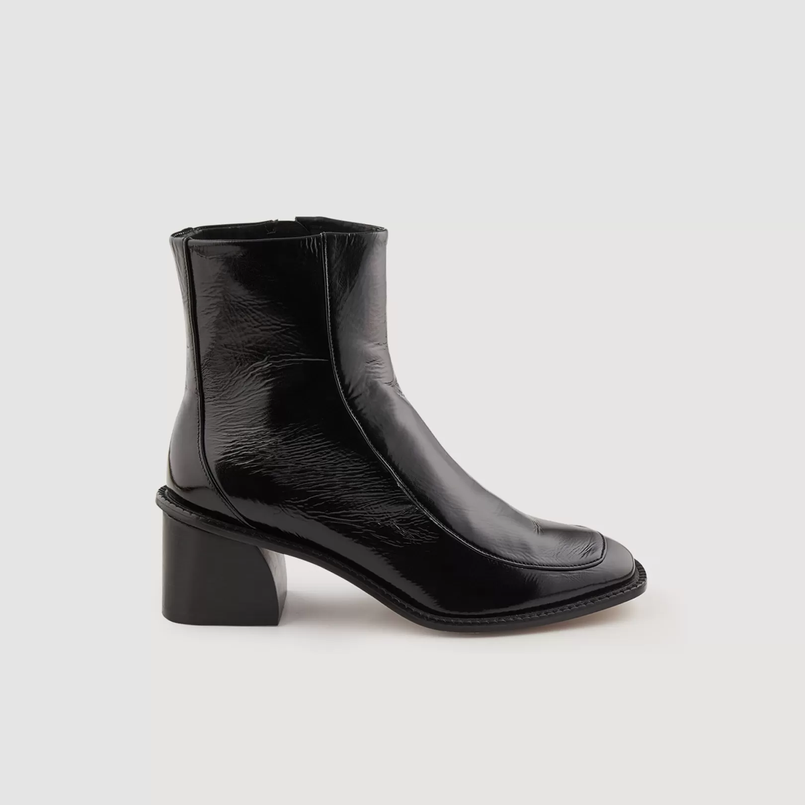 Boots*Sandro Boots Patent leather boots with heel