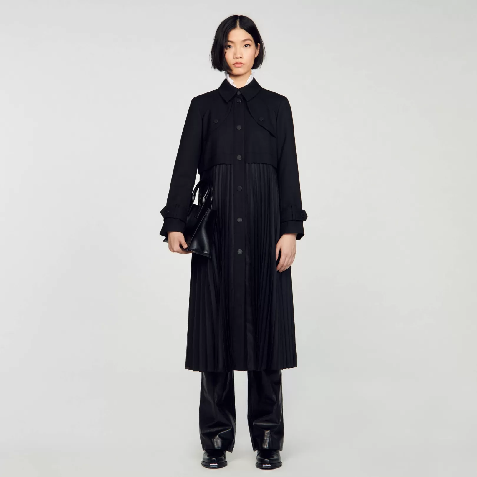 Coats*Sandro Coats Pleated trench coat