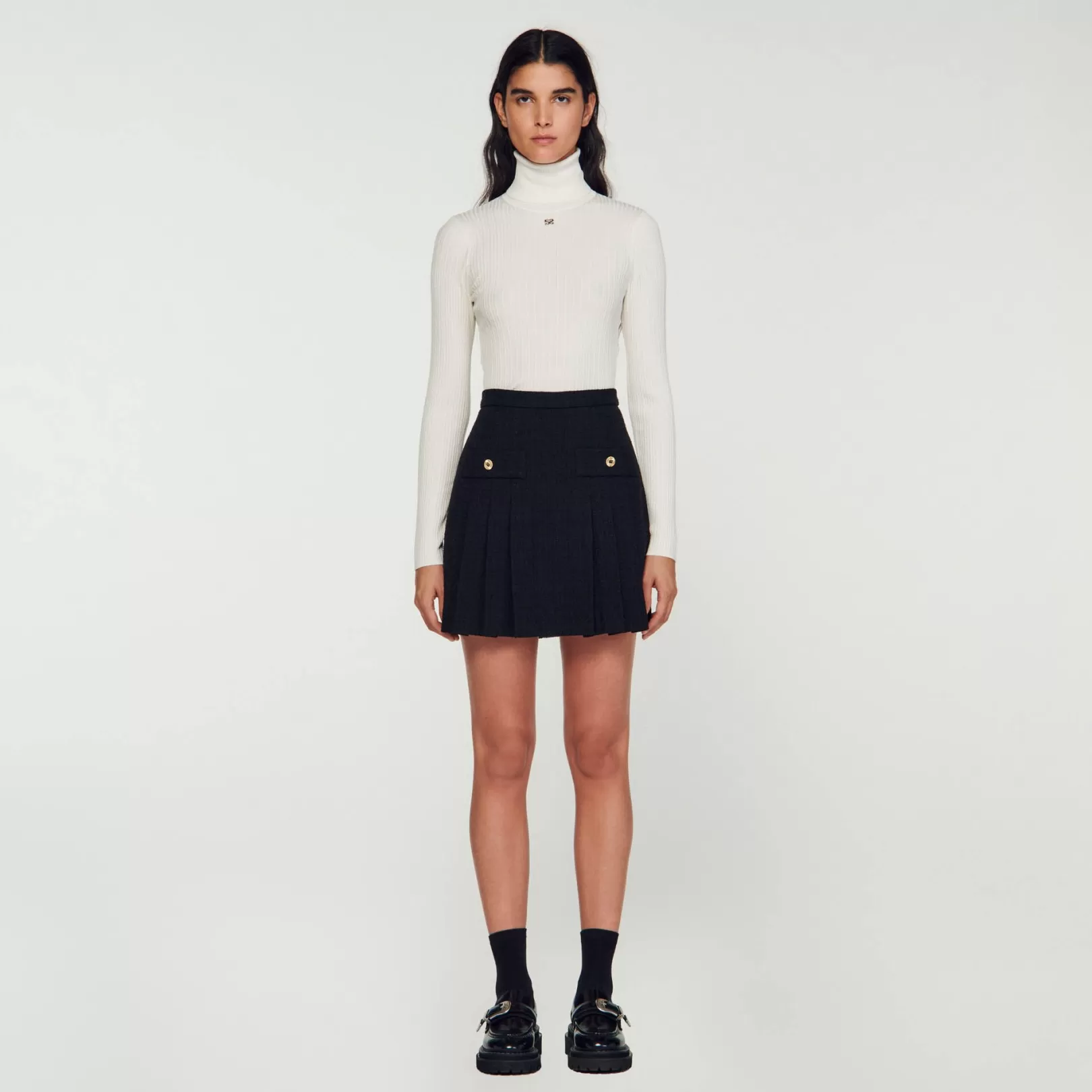 Matching Sets | Skirts*Sandro Matching Sets | Skirts Pleated tweed skirt