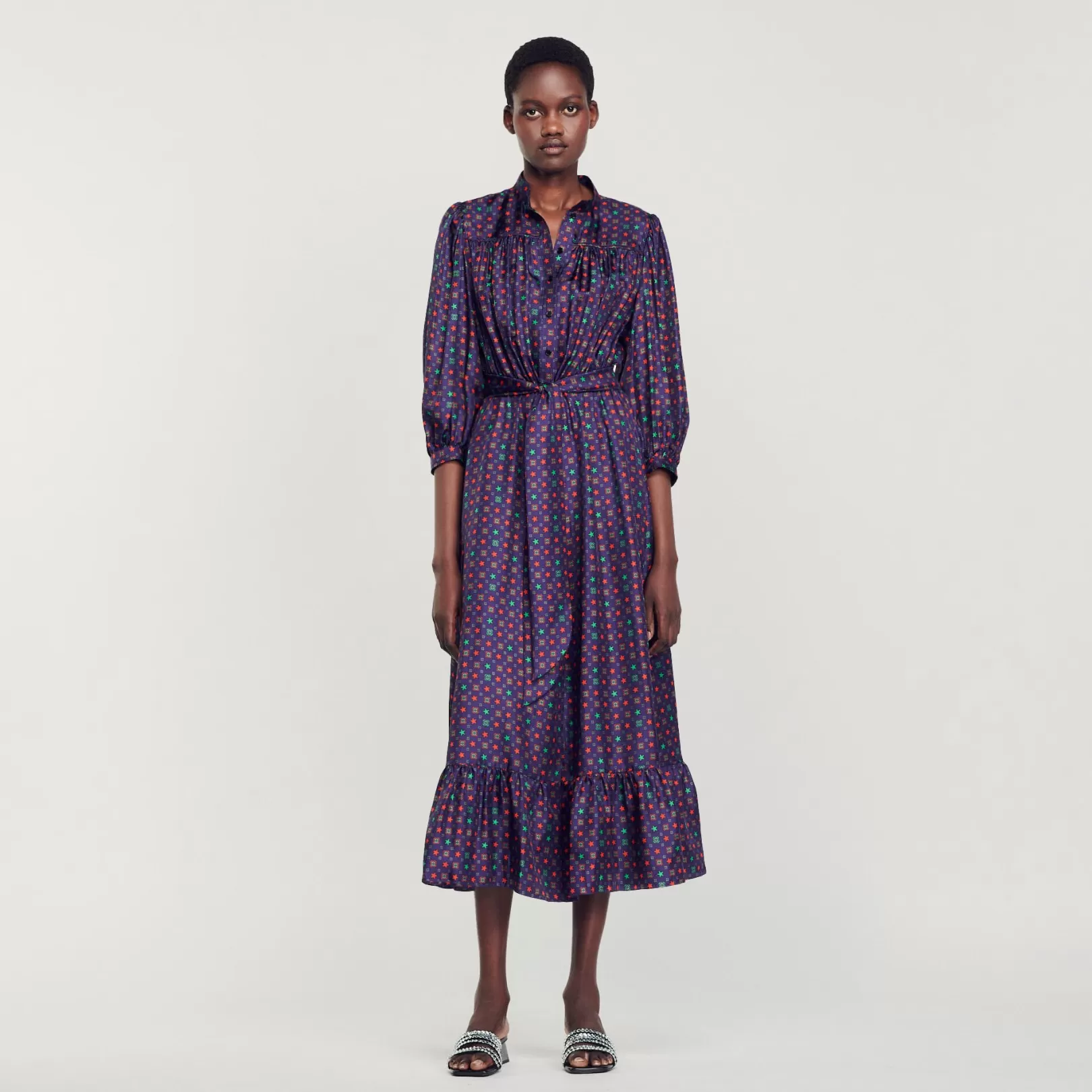 Dresses*Sandro Dresses Printed midi dress