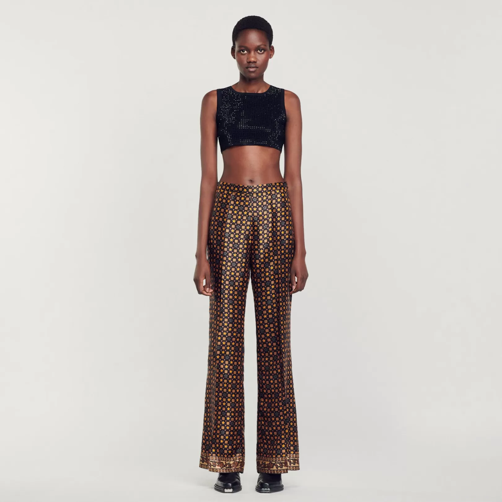 Matching Sets | Pants & Shorts*Sandro Matching Sets | Pants & Shorts Printed satin pants