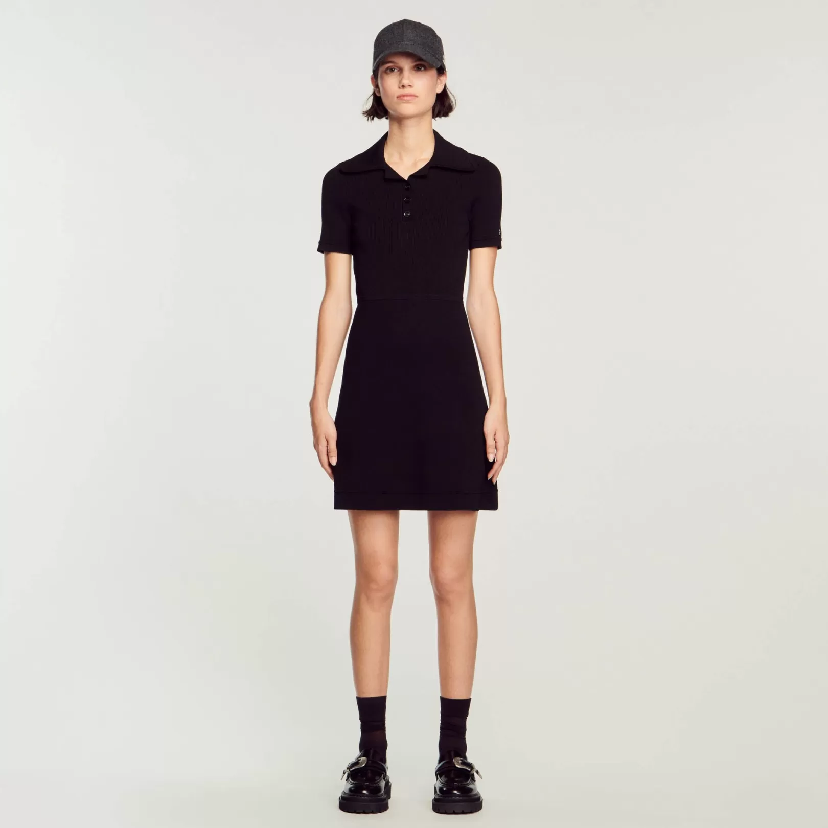 Dresses*Sandro Dresses Ribbed knit dress