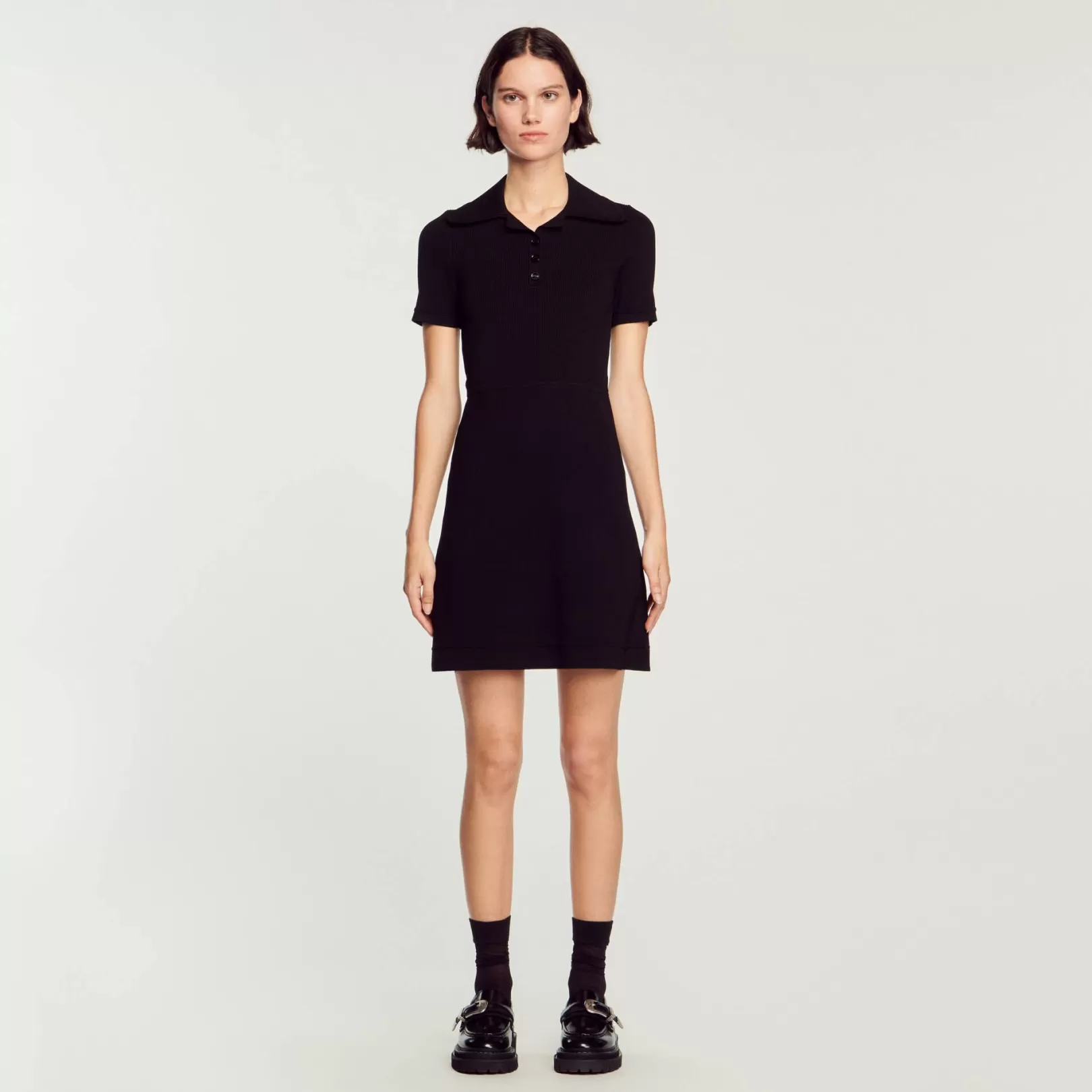 Dresses*Sandro Dresses Ribbed knit dress