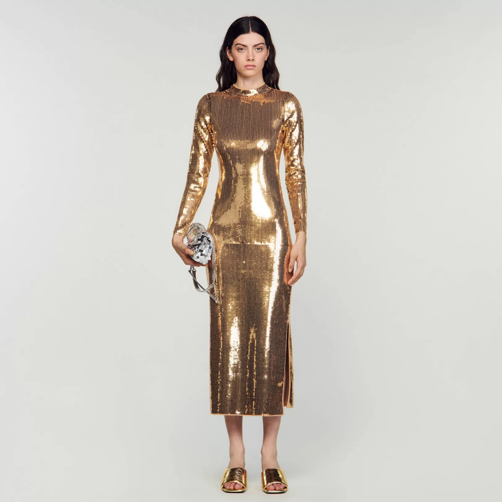 Dresses*Sandro Dresses Sequin midi dress