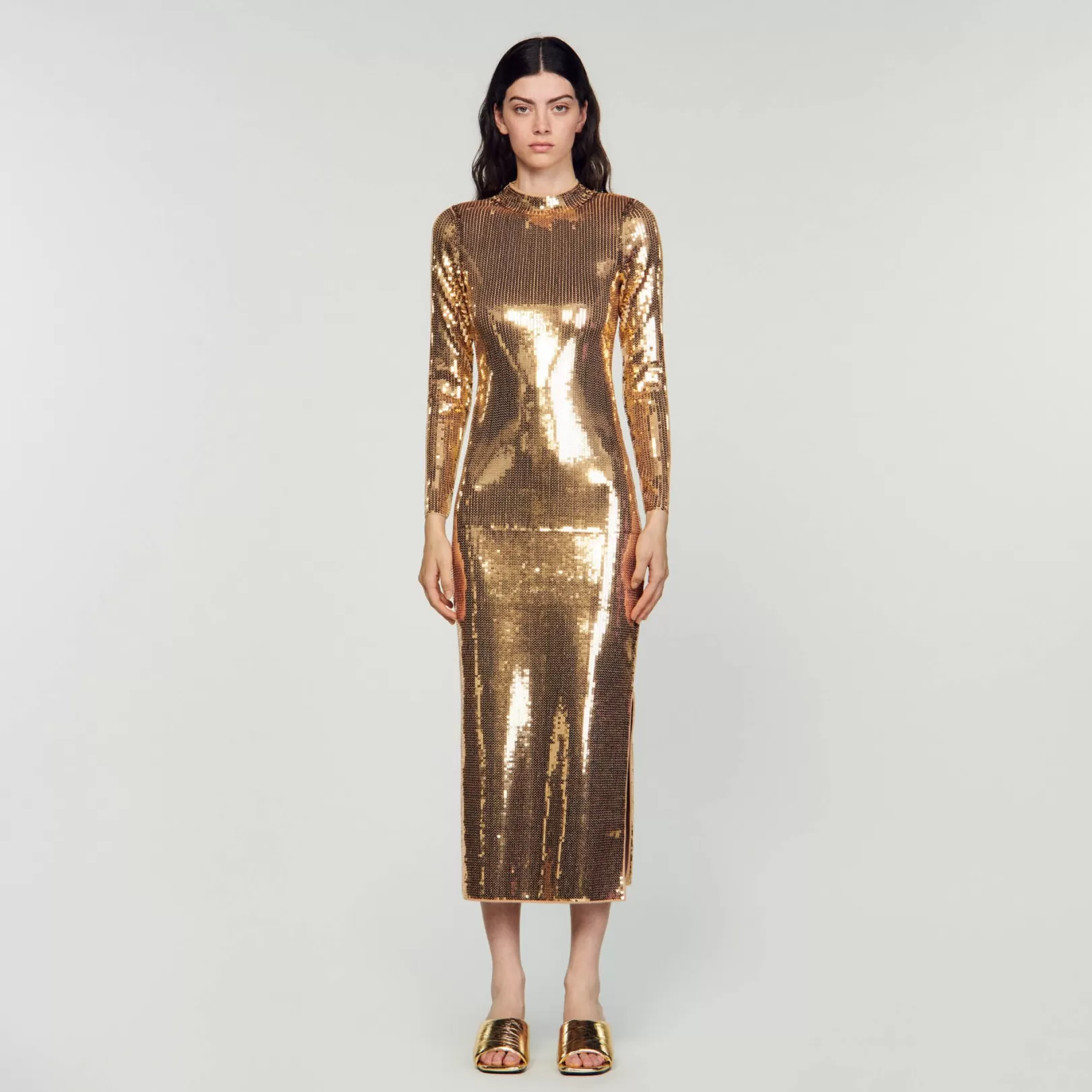 Dresses*Sandro Dresses Sequin midi dress