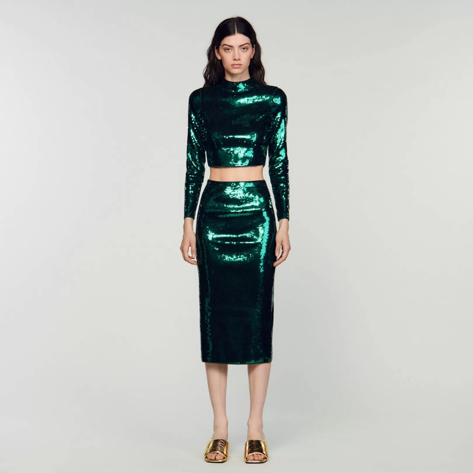 Matching Sets | Skirts*Sandro Matching Sets | Skirts Sequin midi skirt