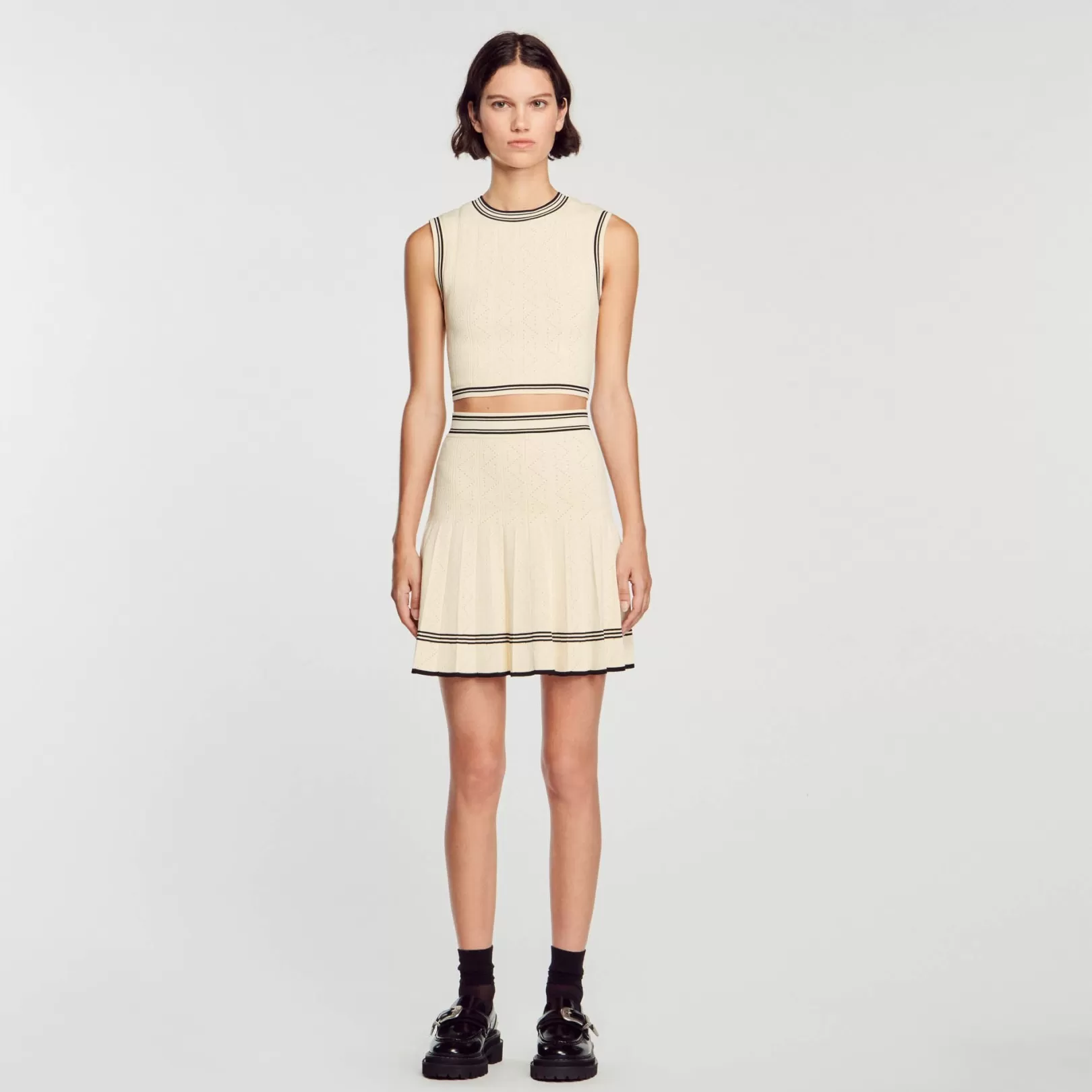 Matching Sets | Skirts*Sandro Matching Sets | Skirts Short pleated knit skirt