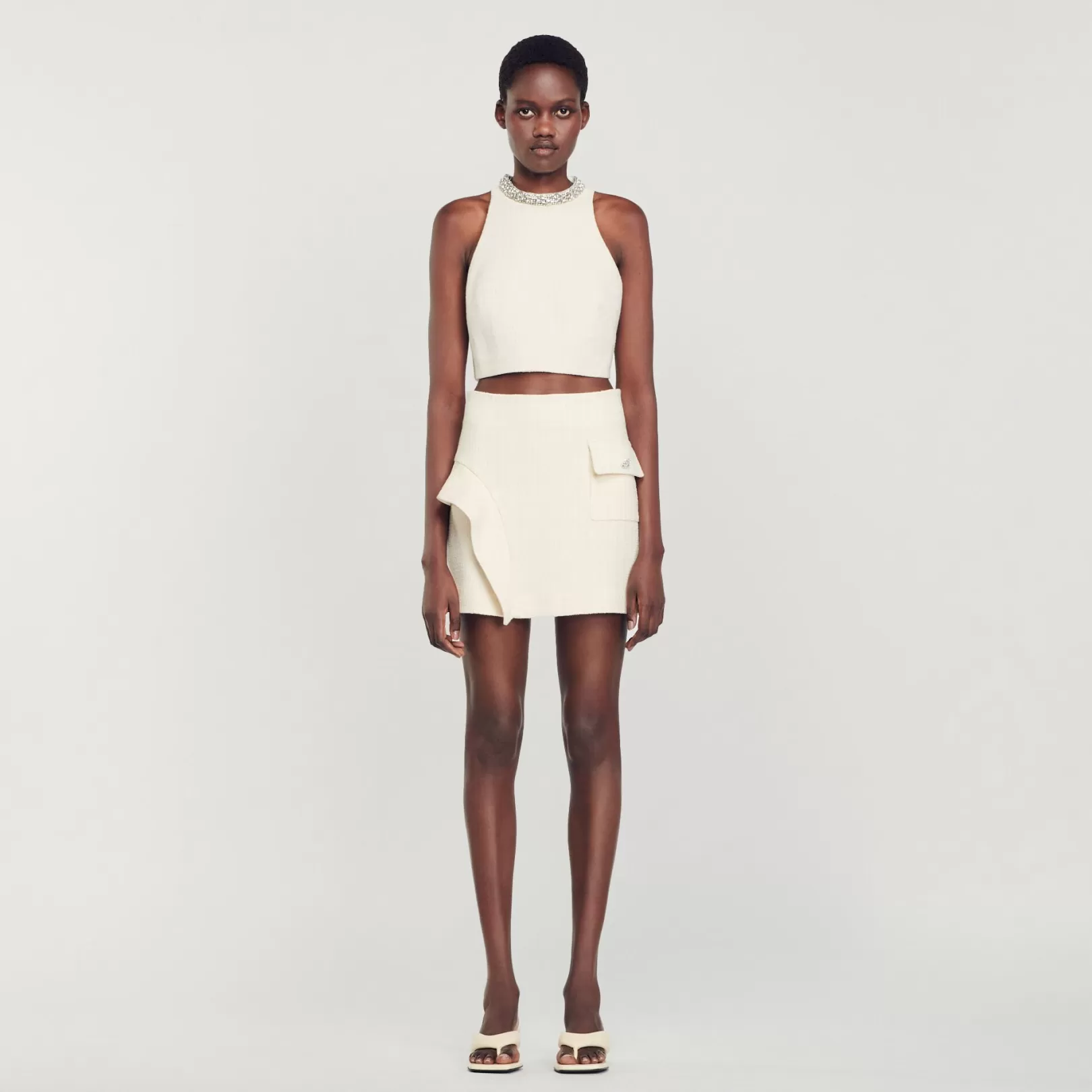 Matching Sets | Skirts*Sandro Matching Sets | Skirts Short skirt with a ruffle