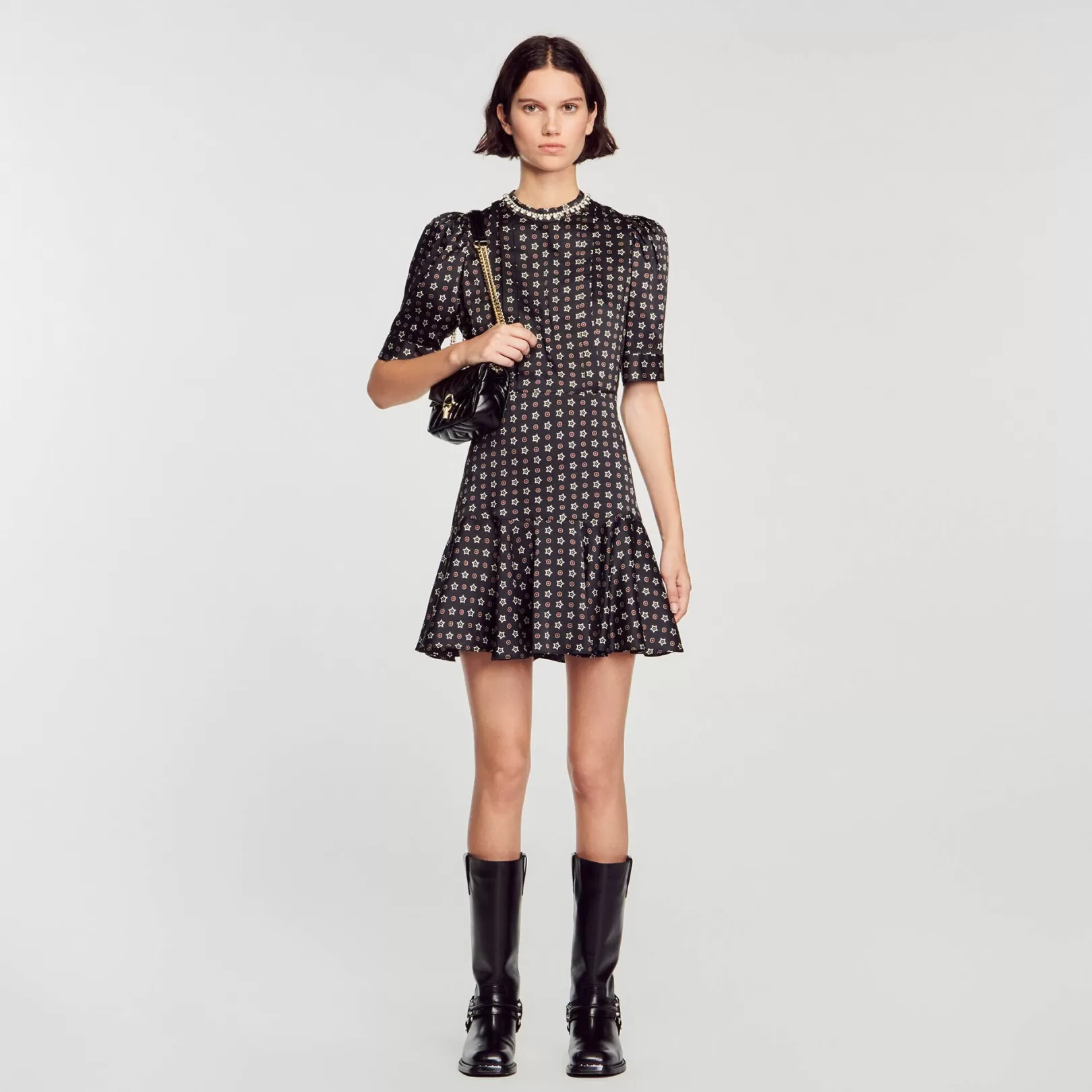 Dresses*Sandro Dresses Short star-print dress