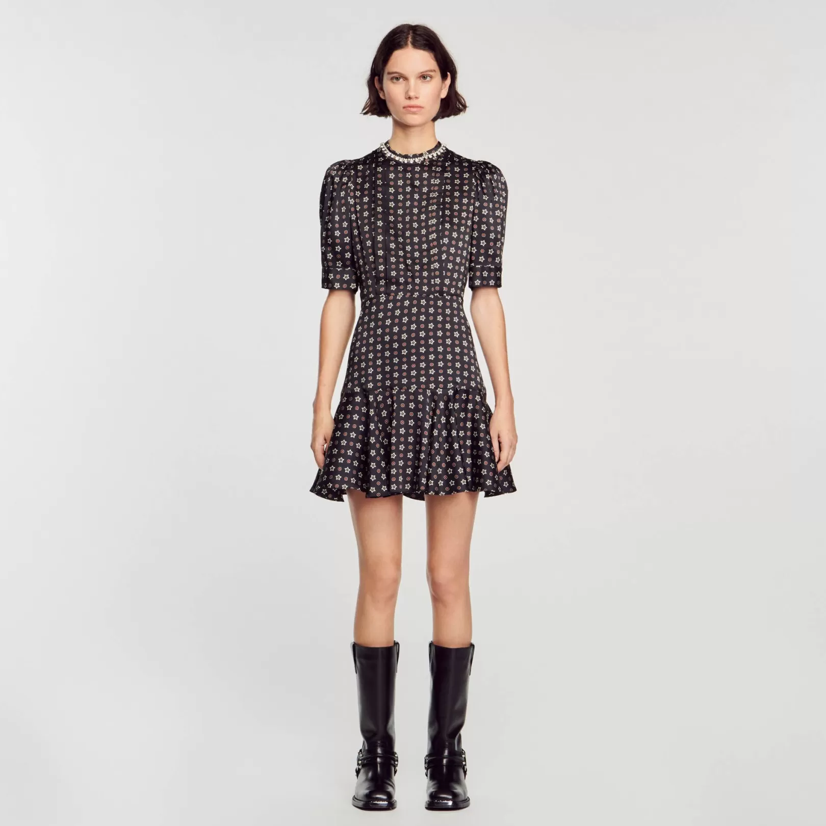 Dresses*Sandro Dresses Short star-print dress