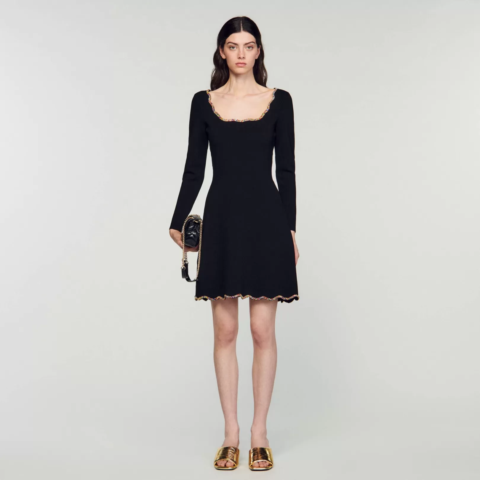 Dresses*Sandro Dresses Short velvet dress