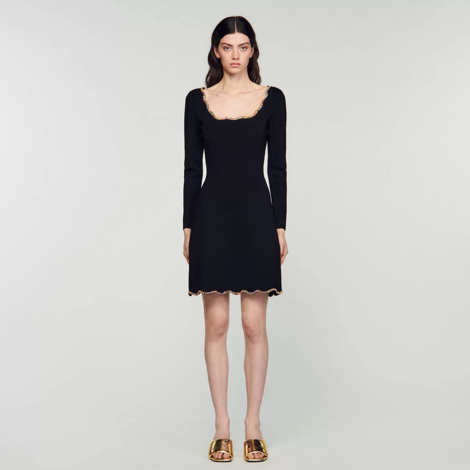 Dresses*Sandro Dresses Short velvet dress